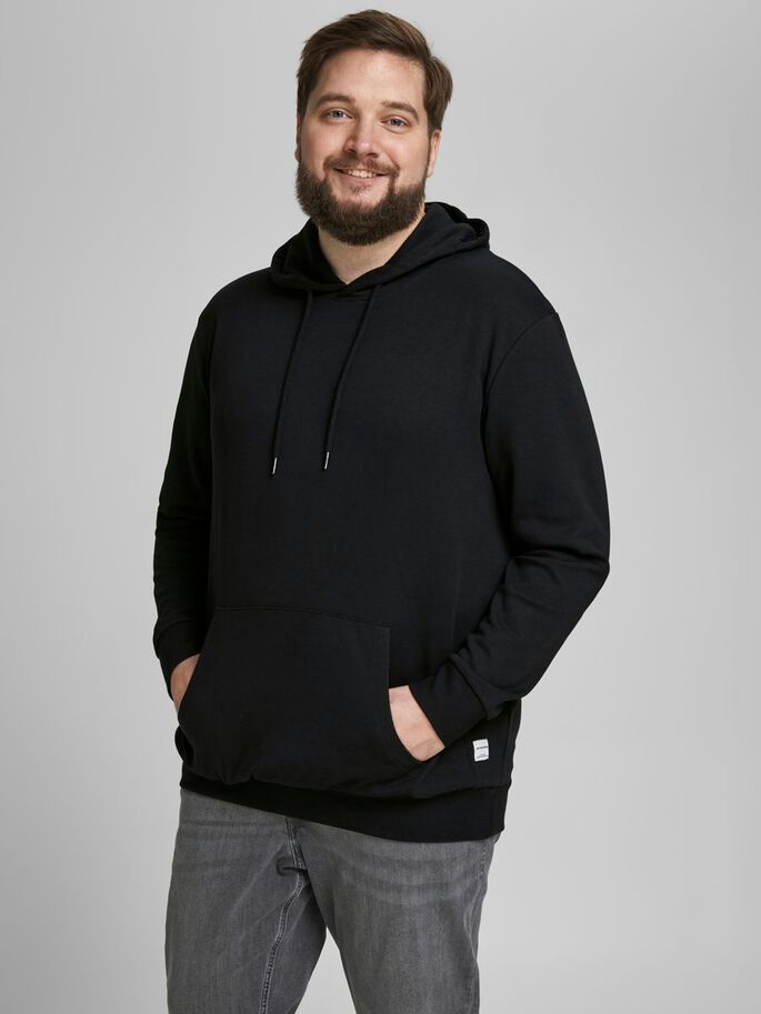 + FELPE Uomo JACK&JONES 12183623 BASIC SWEAT BLACK