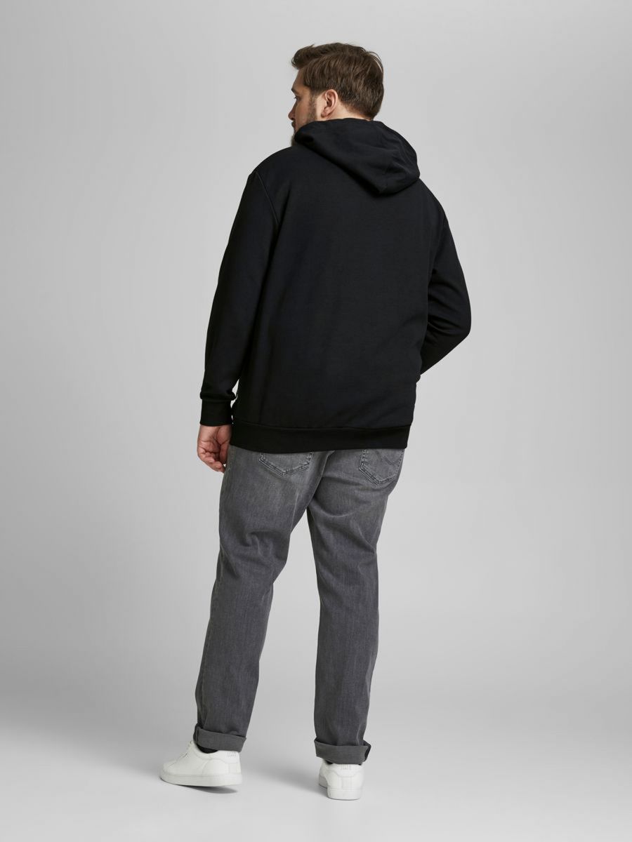 + FELPE Uomo JACK&JONES 12183623 BASIC SWEAT BLACK