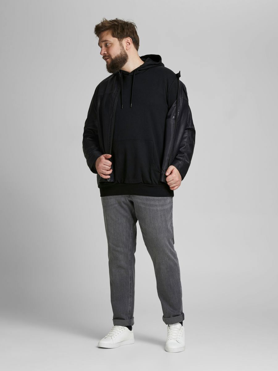 + FELPE Uomo JACK&JONES 12183623 BASIC SWEAT BLACK