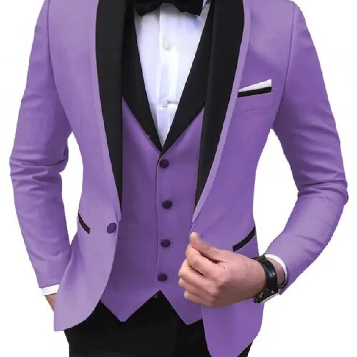 2022 Moda Nuovi Uomini d'Affari 3 Pezzi Abiti Set Cappotto Pantaloni/Maschio Slim Wedding Groomsmen Colorblock Blazer Giacca Pan