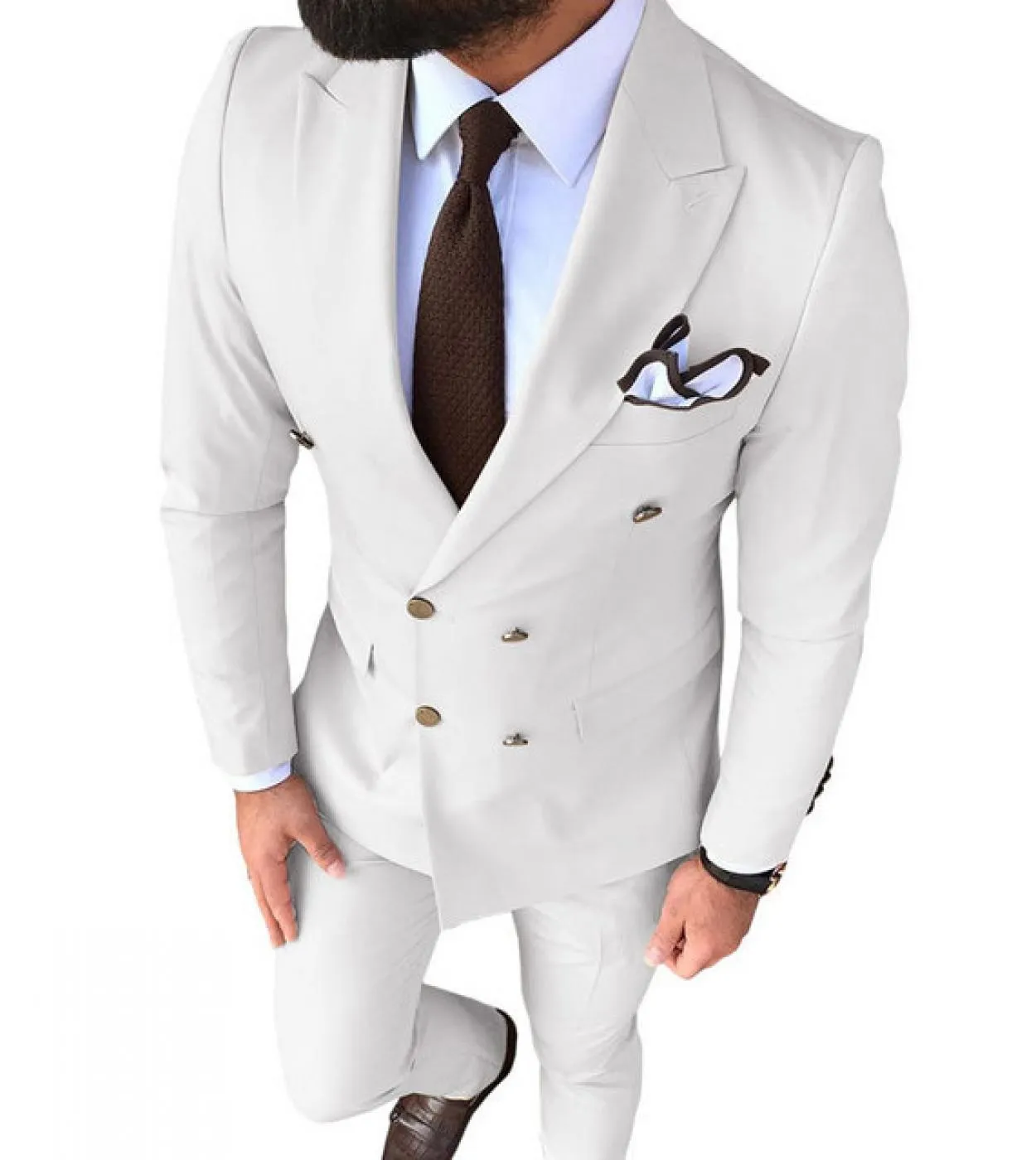 2023 Business Mens Fashion Slim Fit Business Jacket Dress Blazer Abito da sposa Cappotto Pantaloni Pantaloni Tinta unita Casual