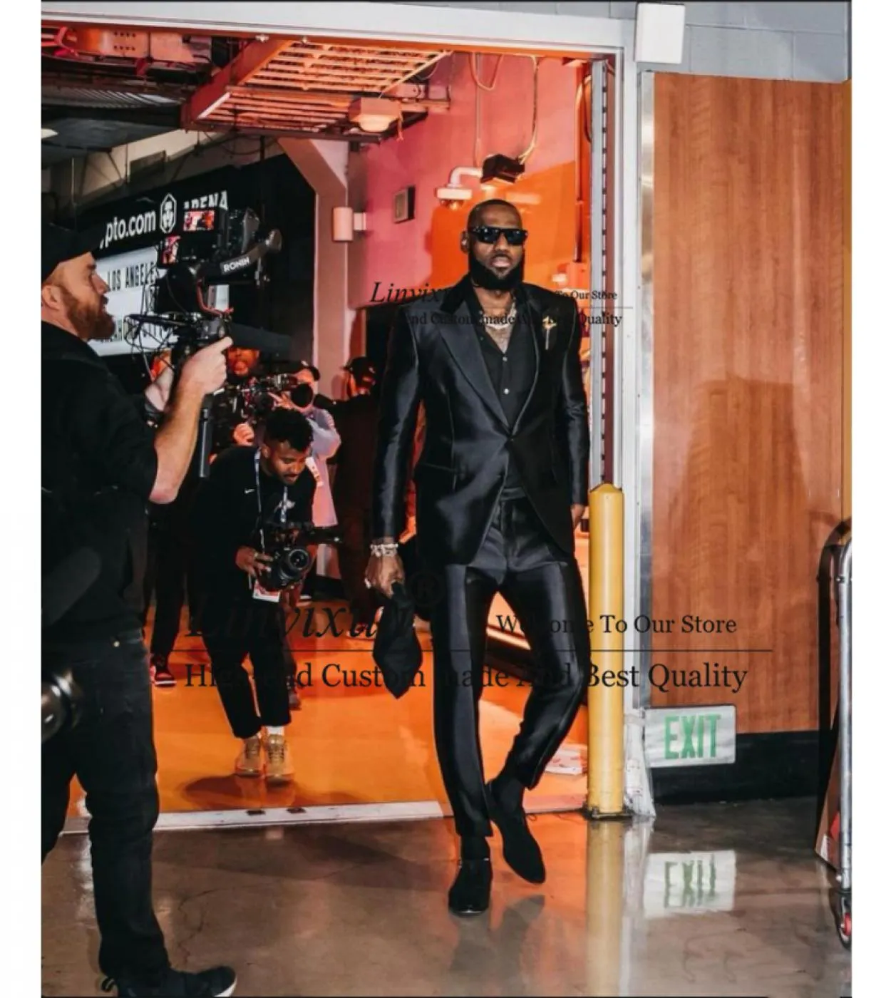 Abiti da uomo neri belli James Slim Fit smoking da sposo da sposa affari set da 2 pezzi giacca pantaloni blazer da banchetto Ter