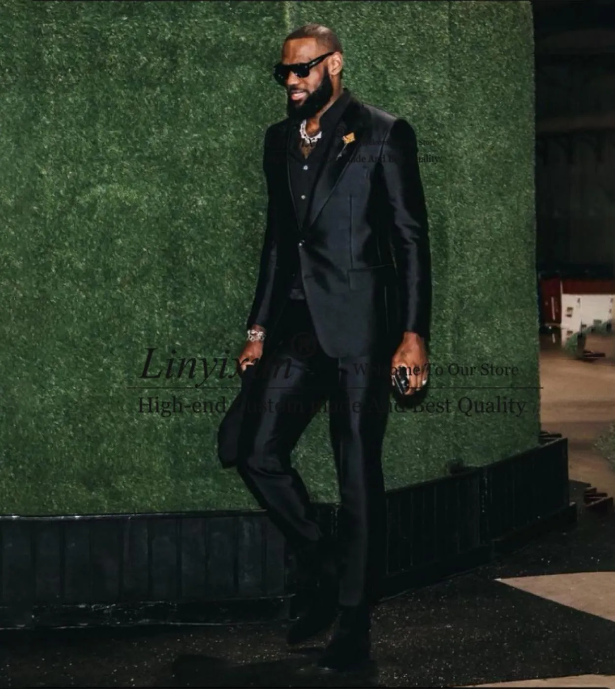 Abiti da uomo neri belli James Slim Fit smoking da sposo da sposa affari set da 2 pezzi giacca pantaloni blazer da banchetto Ter