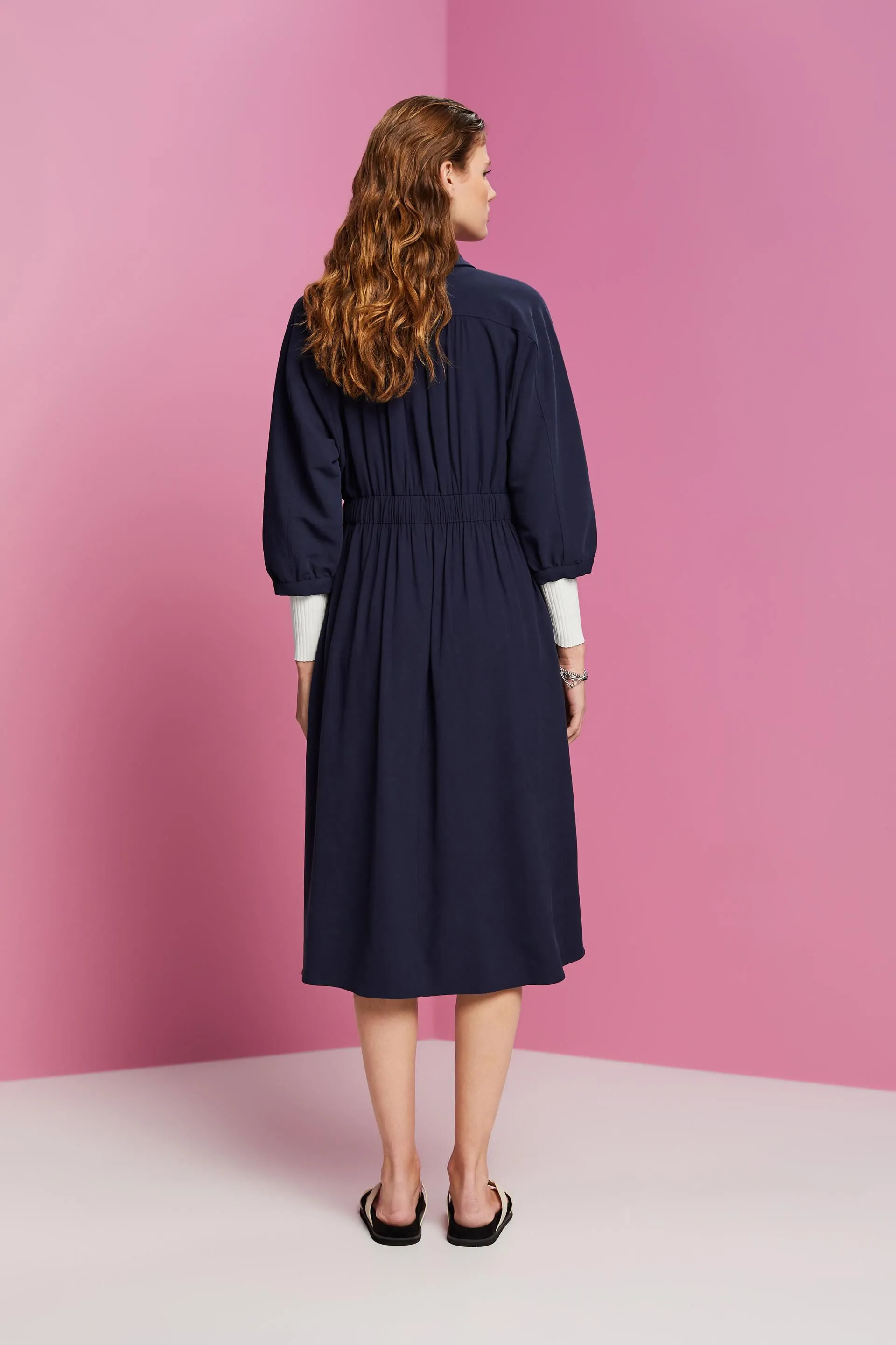 Abito midi stile camicia