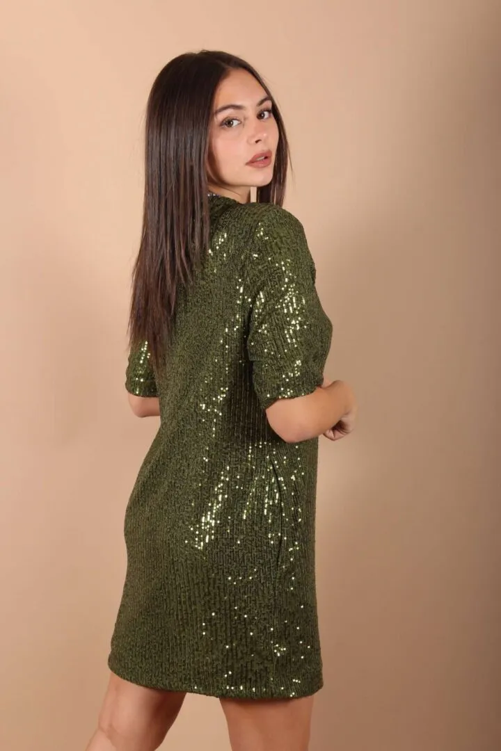 Abito paiettes – Verde