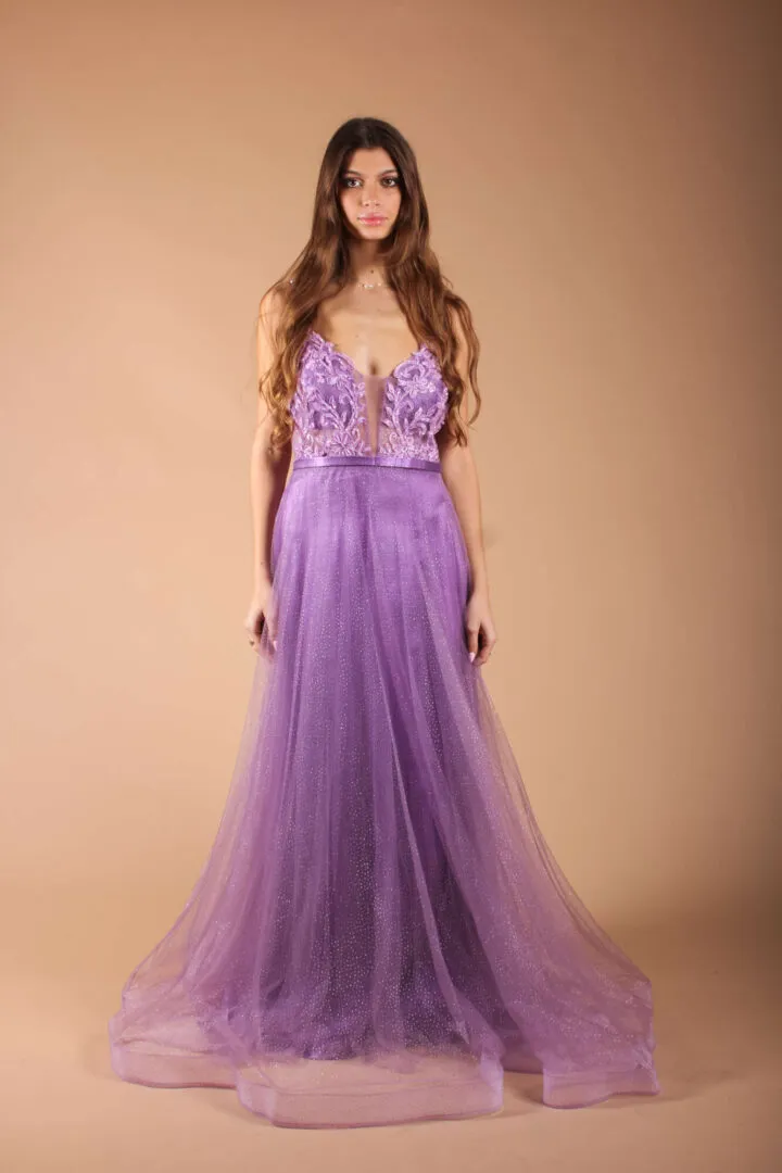 Abito tulle pois