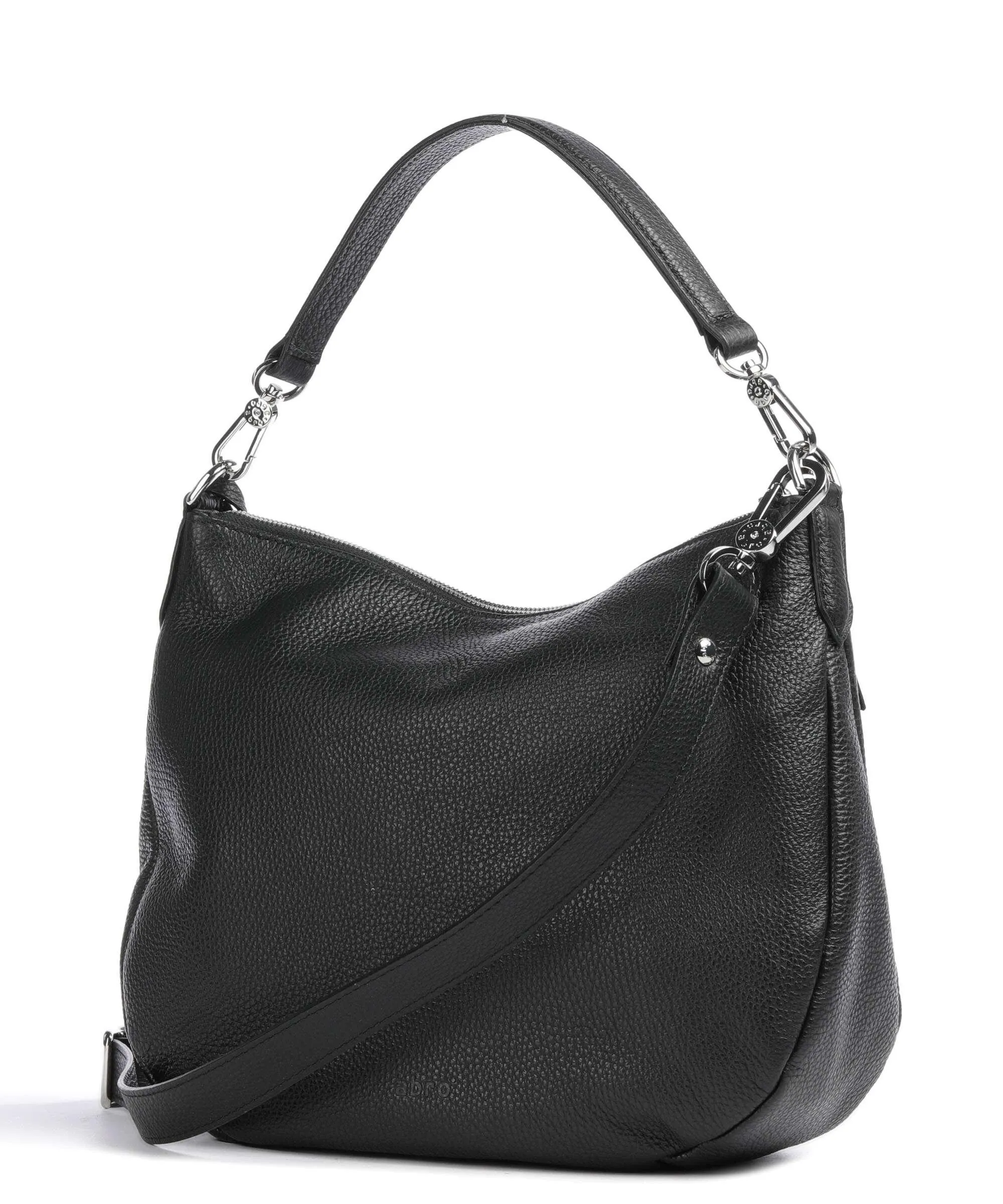  Abro Adria Juna Borsa hobo pelle di vacchetta grana nero  