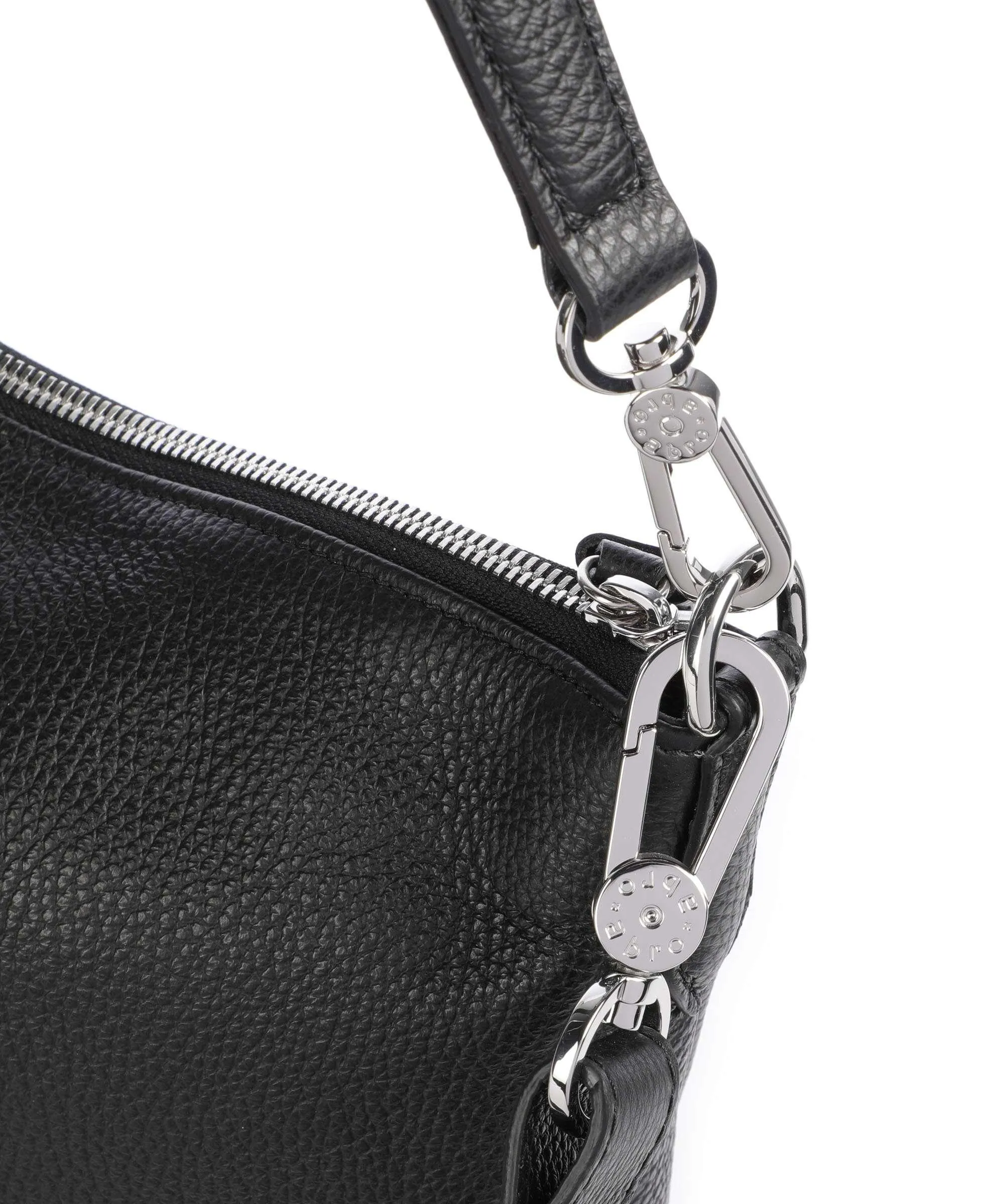  Abro Adria Juna Borsa hobo pelle di vacchetta grana nero  