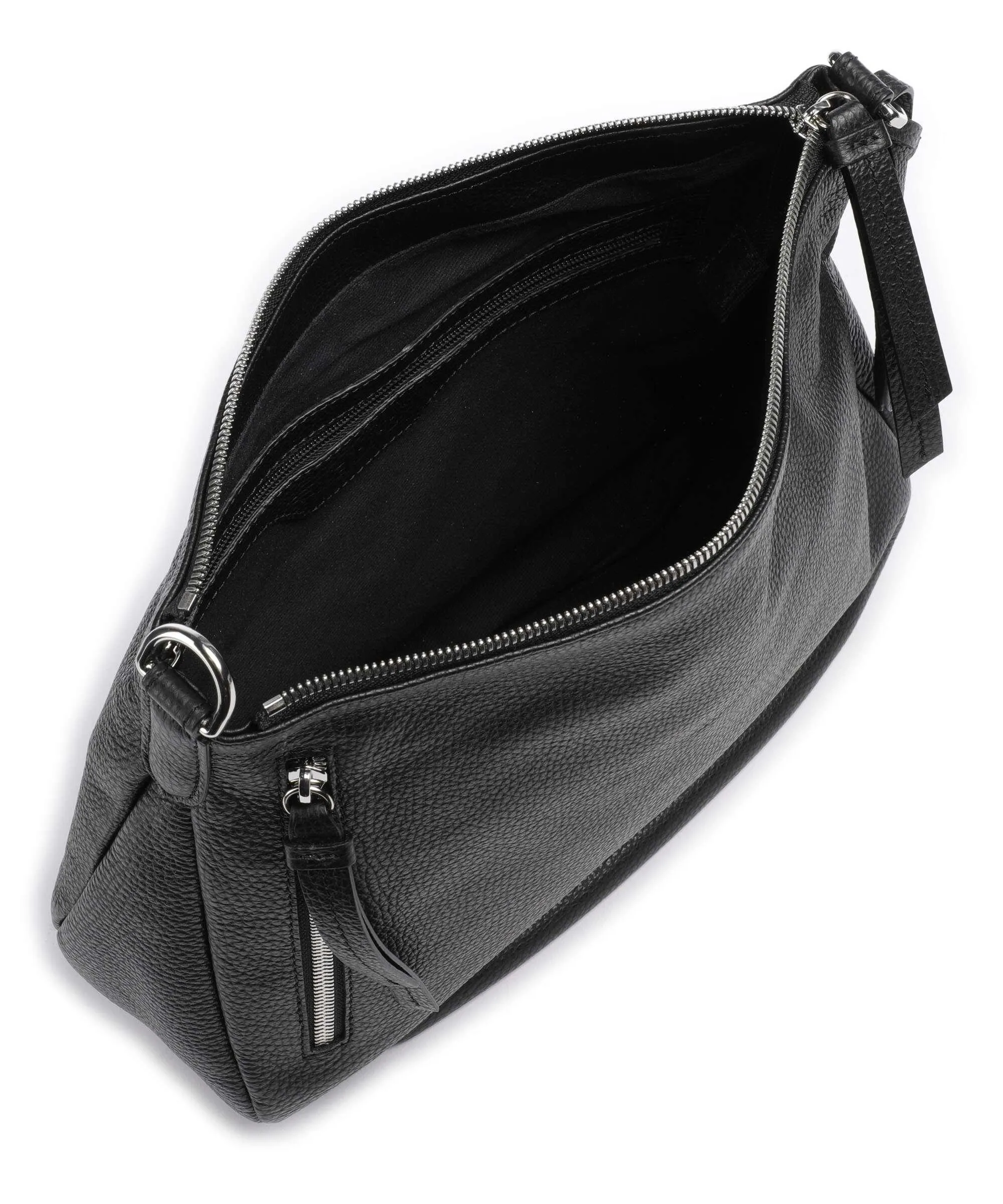  Abro Adria Juna Borsa hobo pelle di vacchetta grana nero  