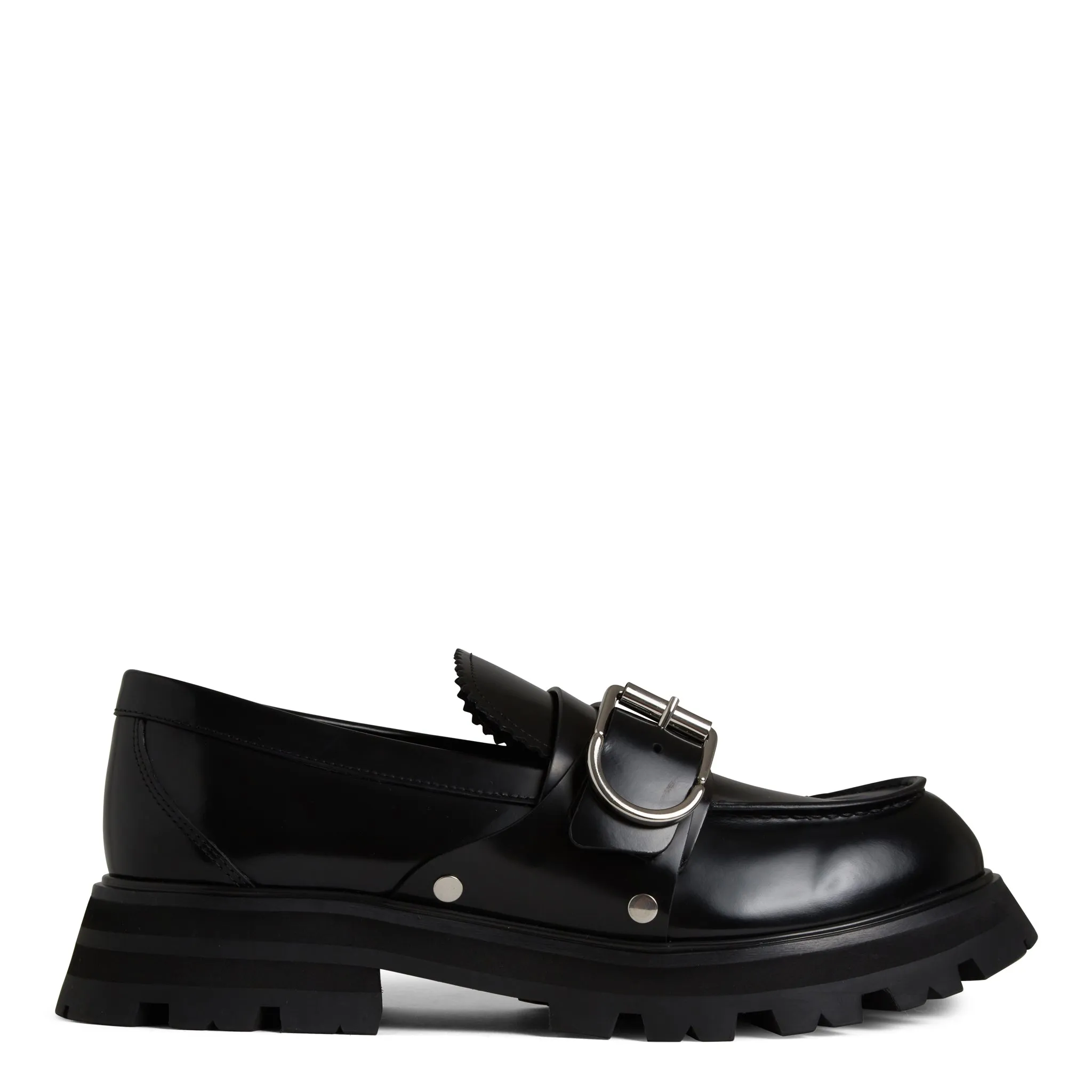 ALEXANDER MCQUEEN  Mocassini ''Wander'' in pelle neri