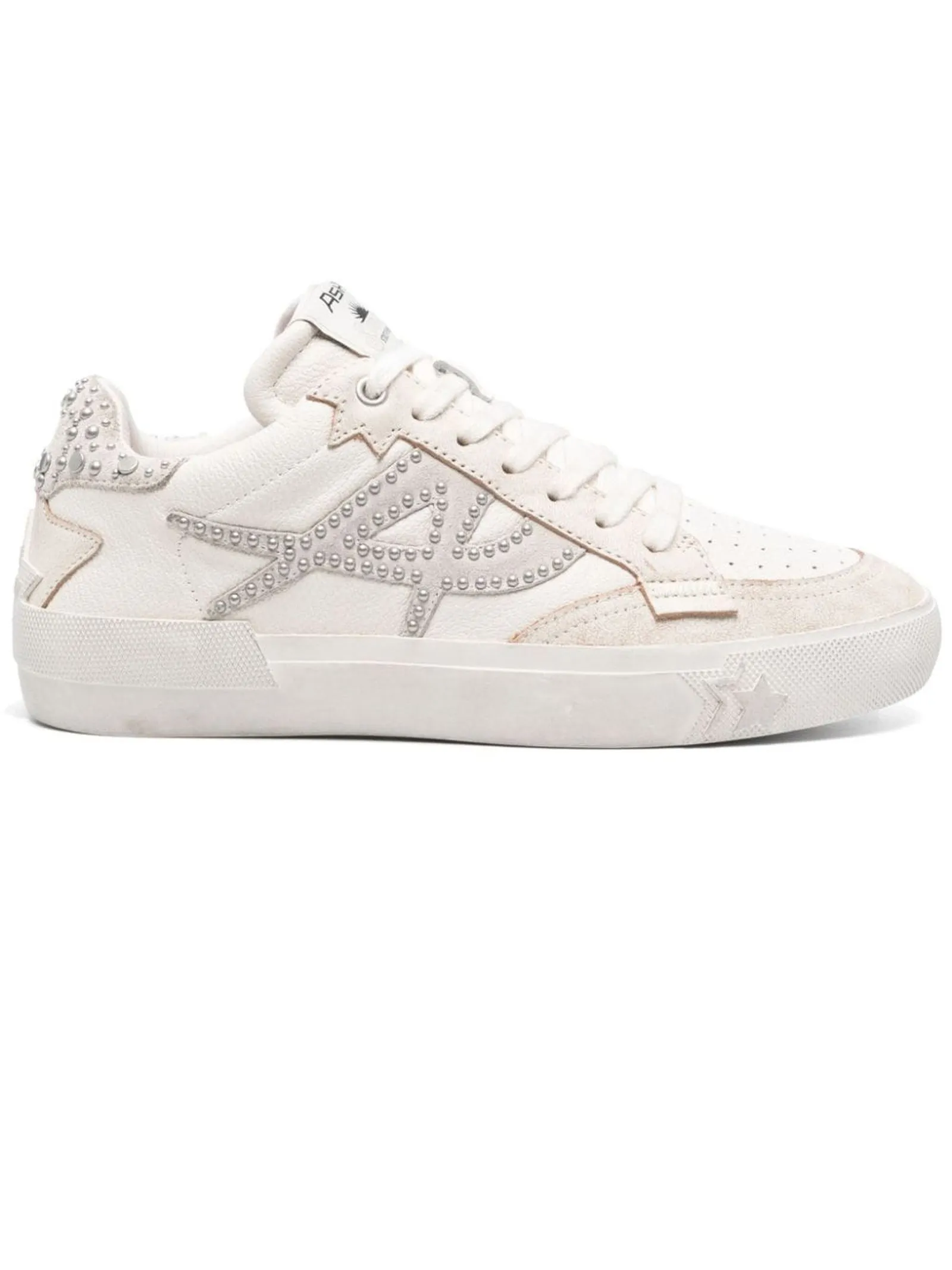 ASH Calzature,Sneakers Sneakers Moonlight Stud in pelle bianco avorio 