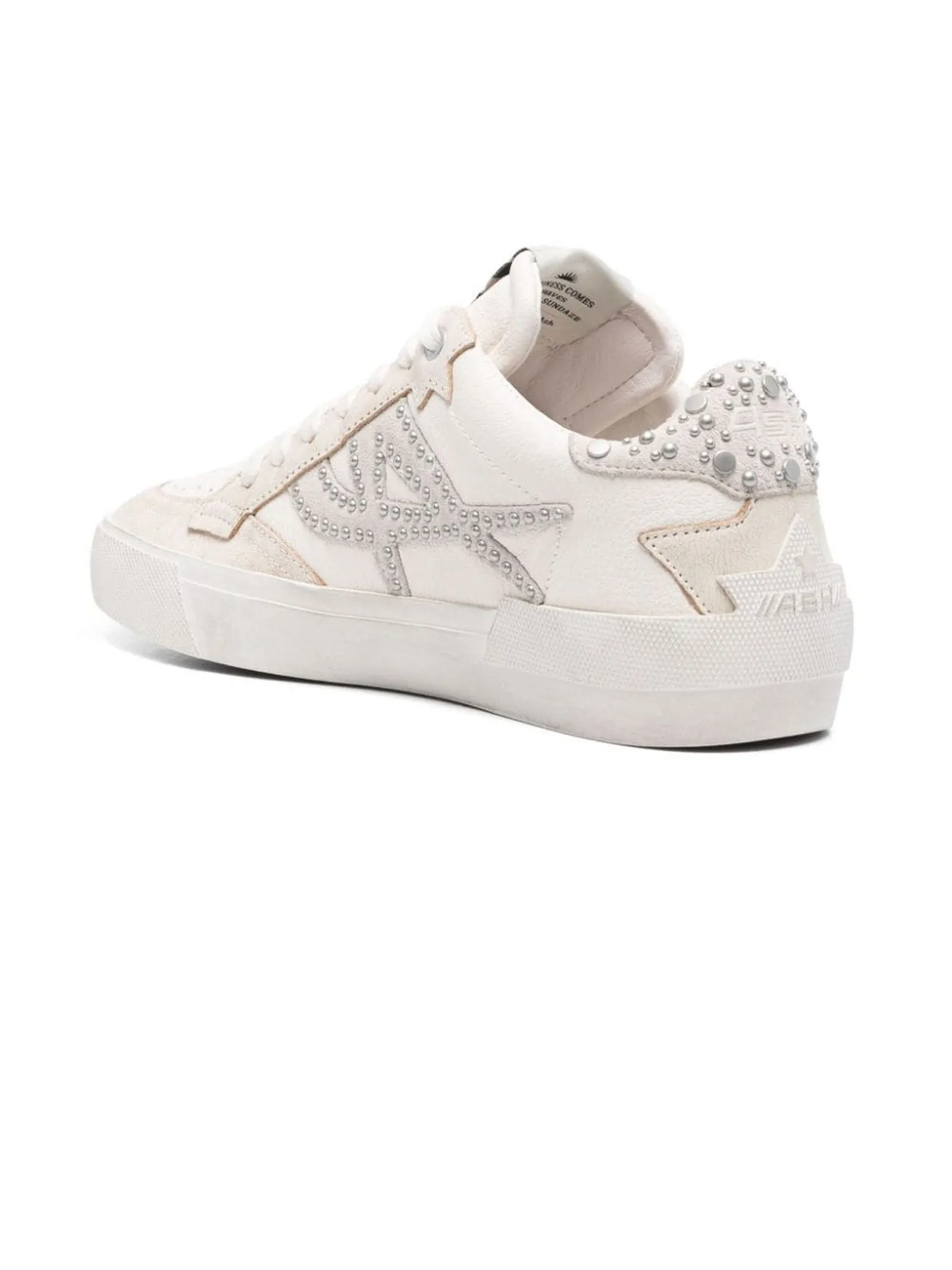 ASH Calzature,Sneakers Sneakers Moonlight Stud in pelle bianco avorio 