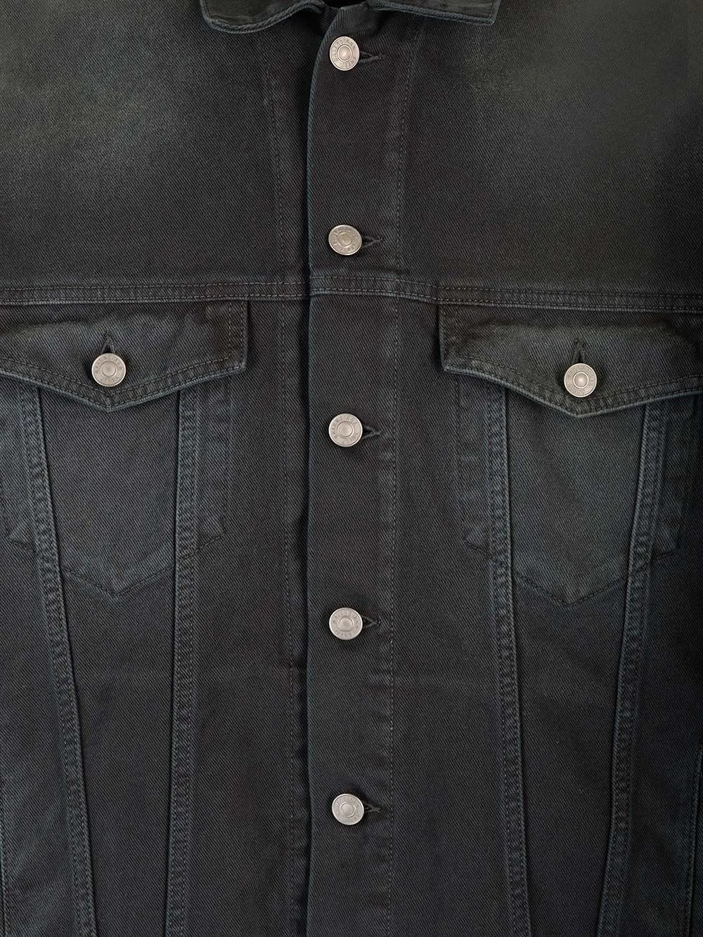   Balenciaga  Giacca oversized in denim nero  