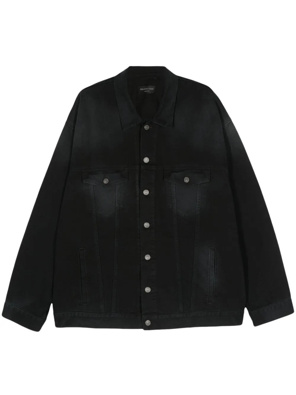   Balenciaga  Giacca oversized in denim nero  