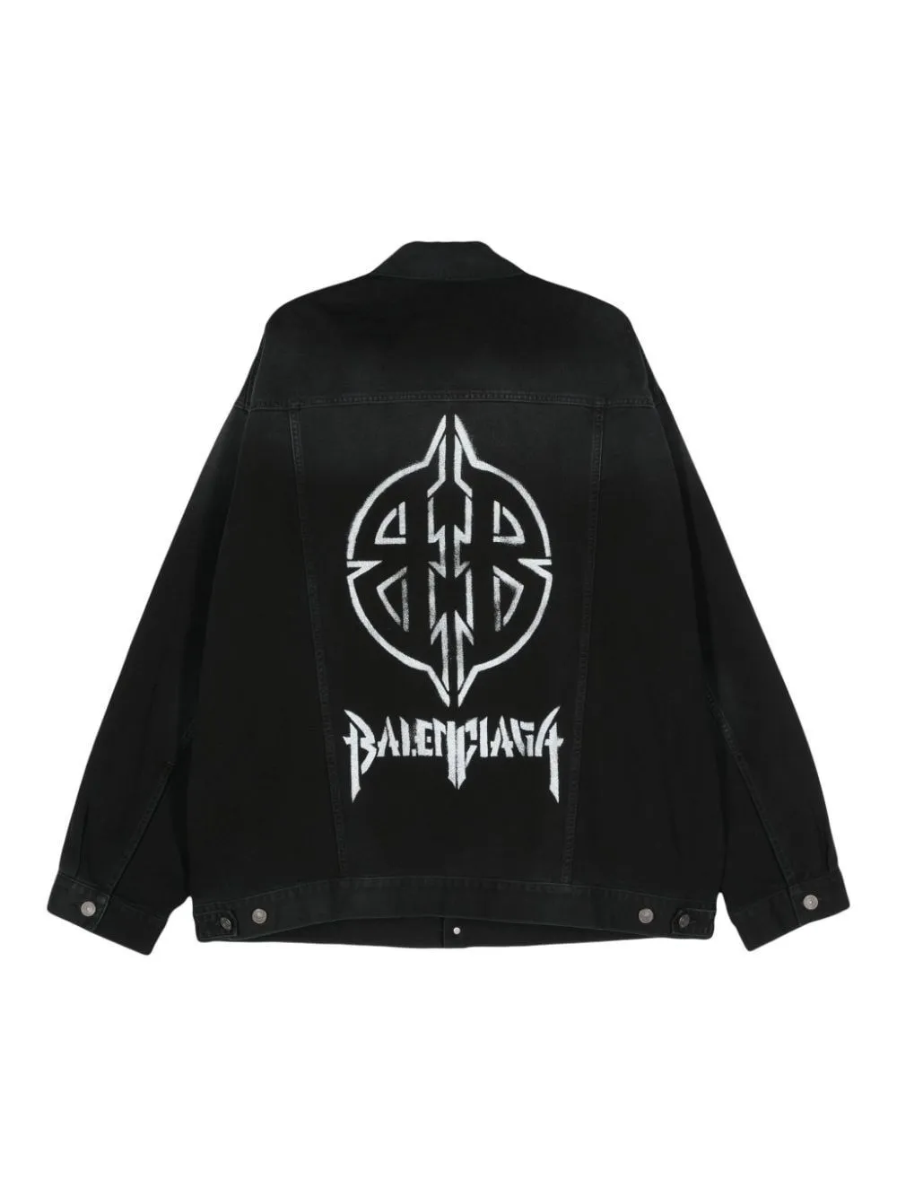   Balenciaga  Giacca oversized in denim nero  