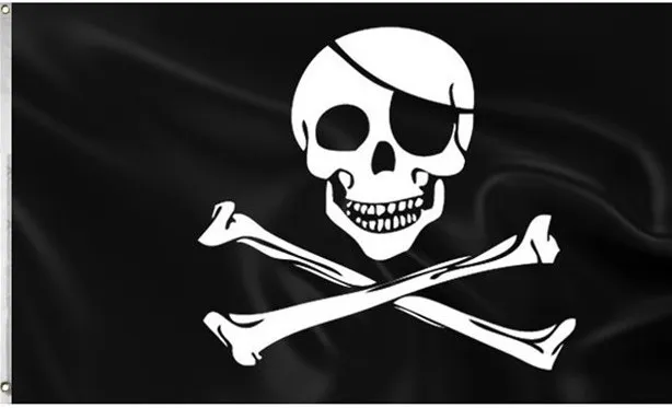 Bandiera pirata Mar Nero 1.5m
