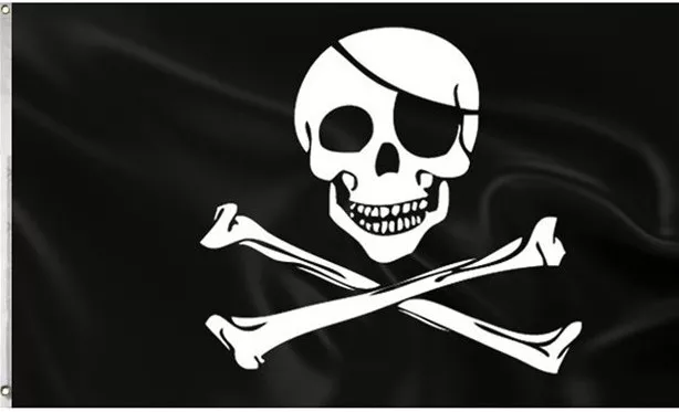 Bandiera pirata Mar Nero 1.5m