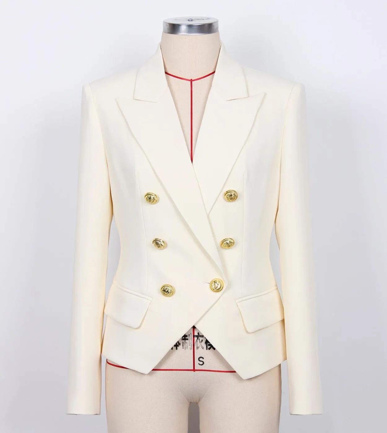 Blazer nero beige da donna 2023 primavera autunno nuovo cappotto da abito corto slim di design moda abbigliamento da ufficio gia