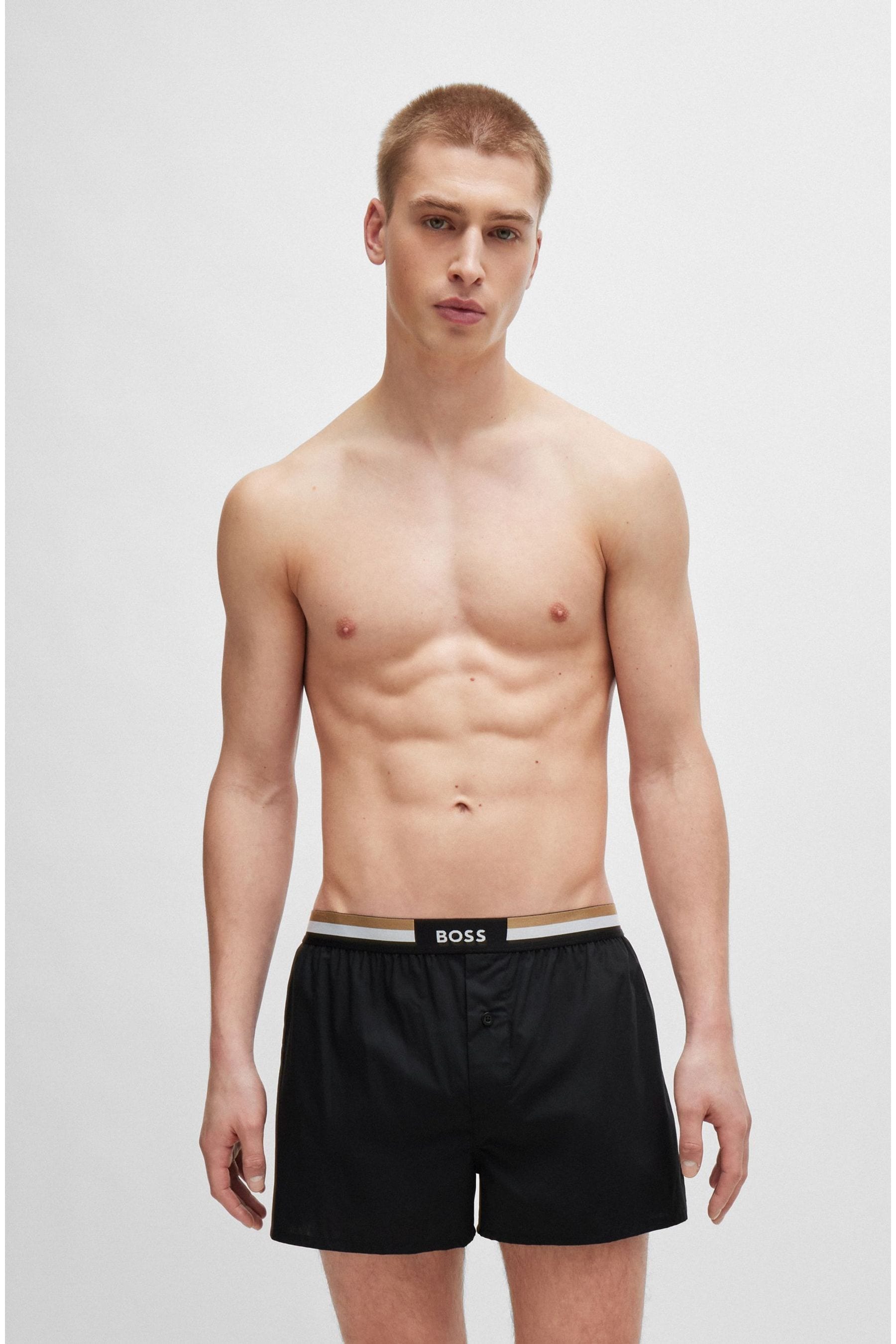 BOSS Of - Shorts del pigiama 2 Confezione in popeline di cotone