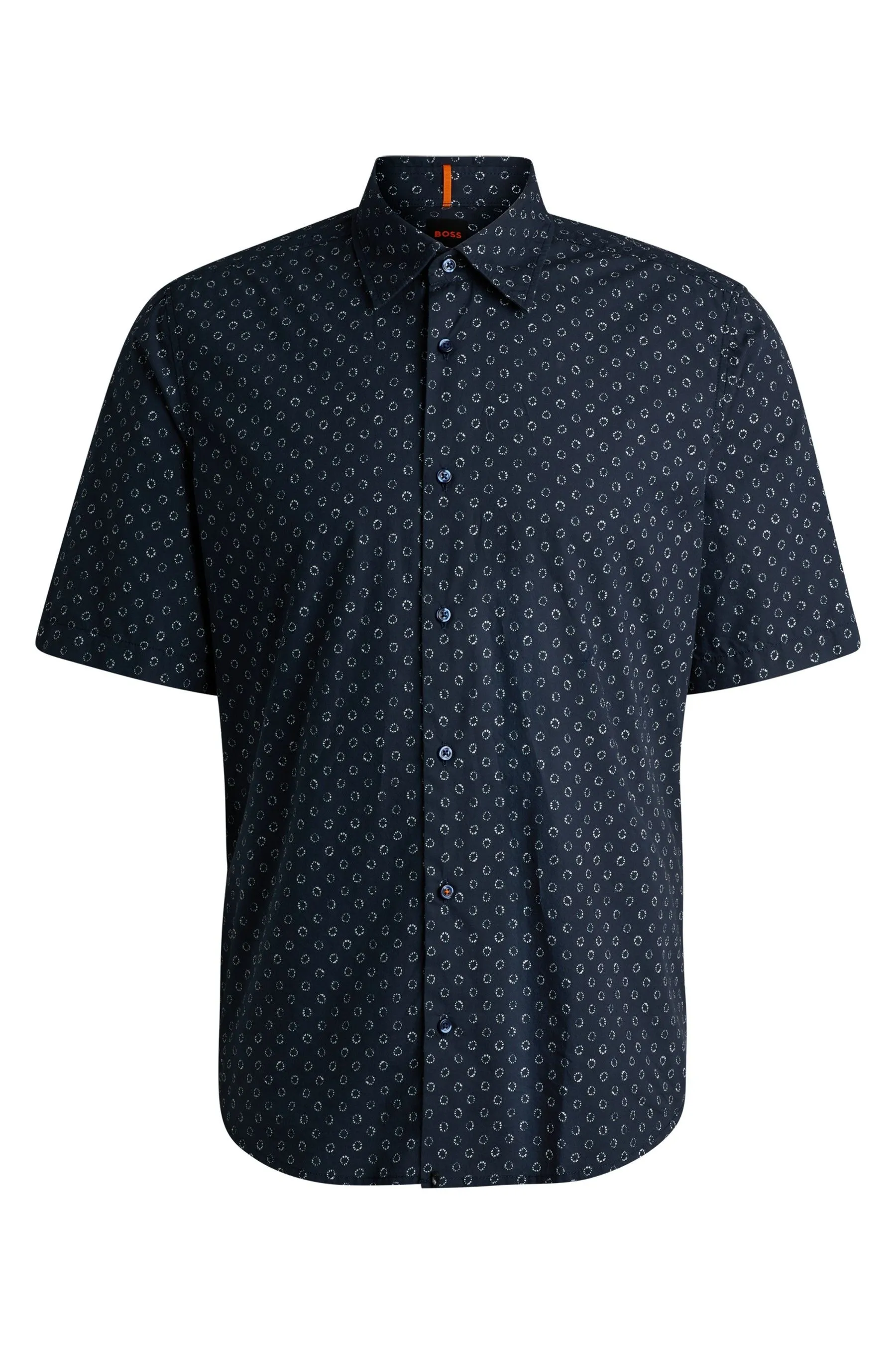 BOSS regular  - Fit Maniche corte Camicia in popeline stampato    