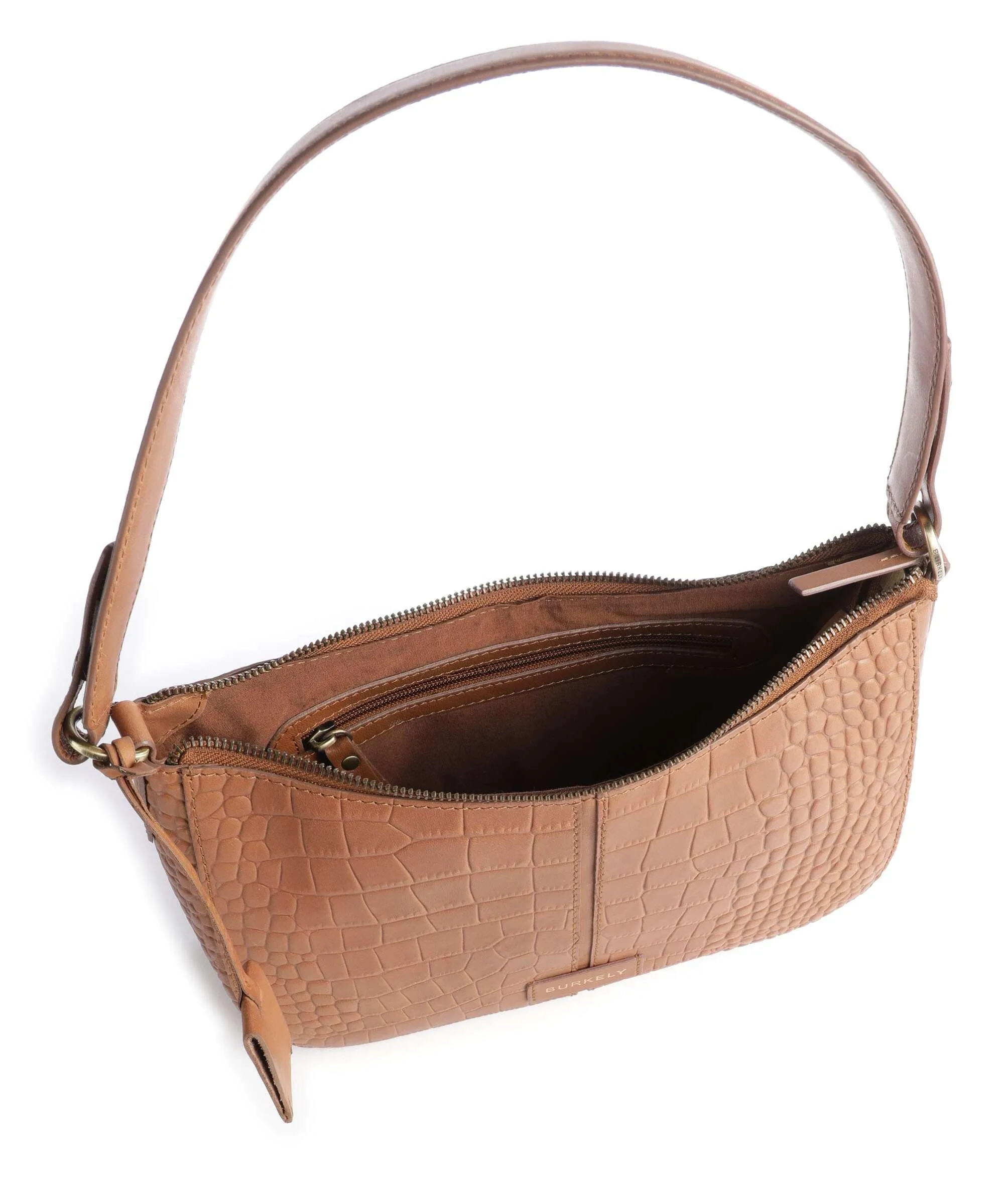  Burkely Cool Colbie Borsa a spalla pelle in rilievo cognac  