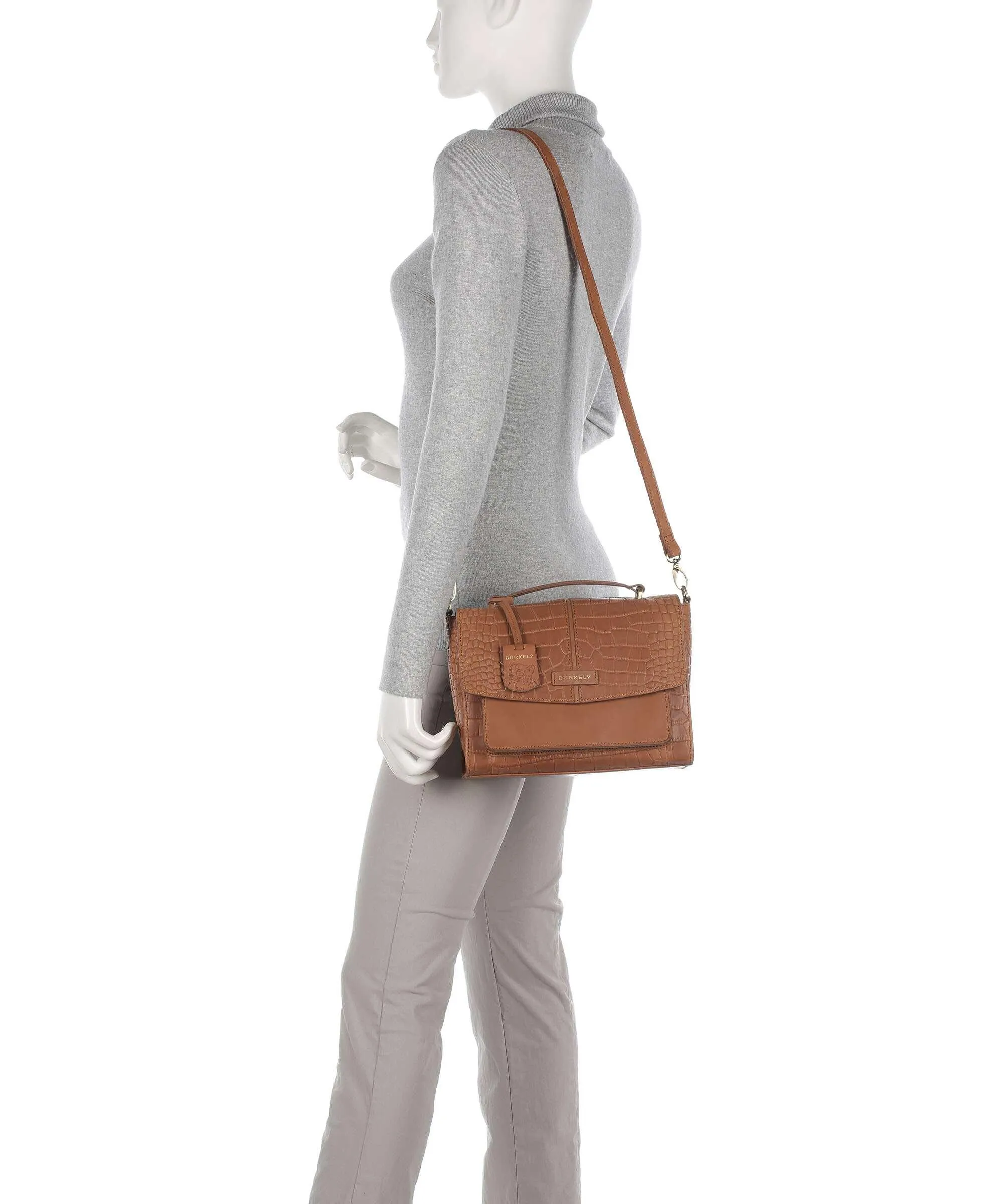  Burkely Cool Colbie Borsa a tracolla pelle in rilievo cognac  