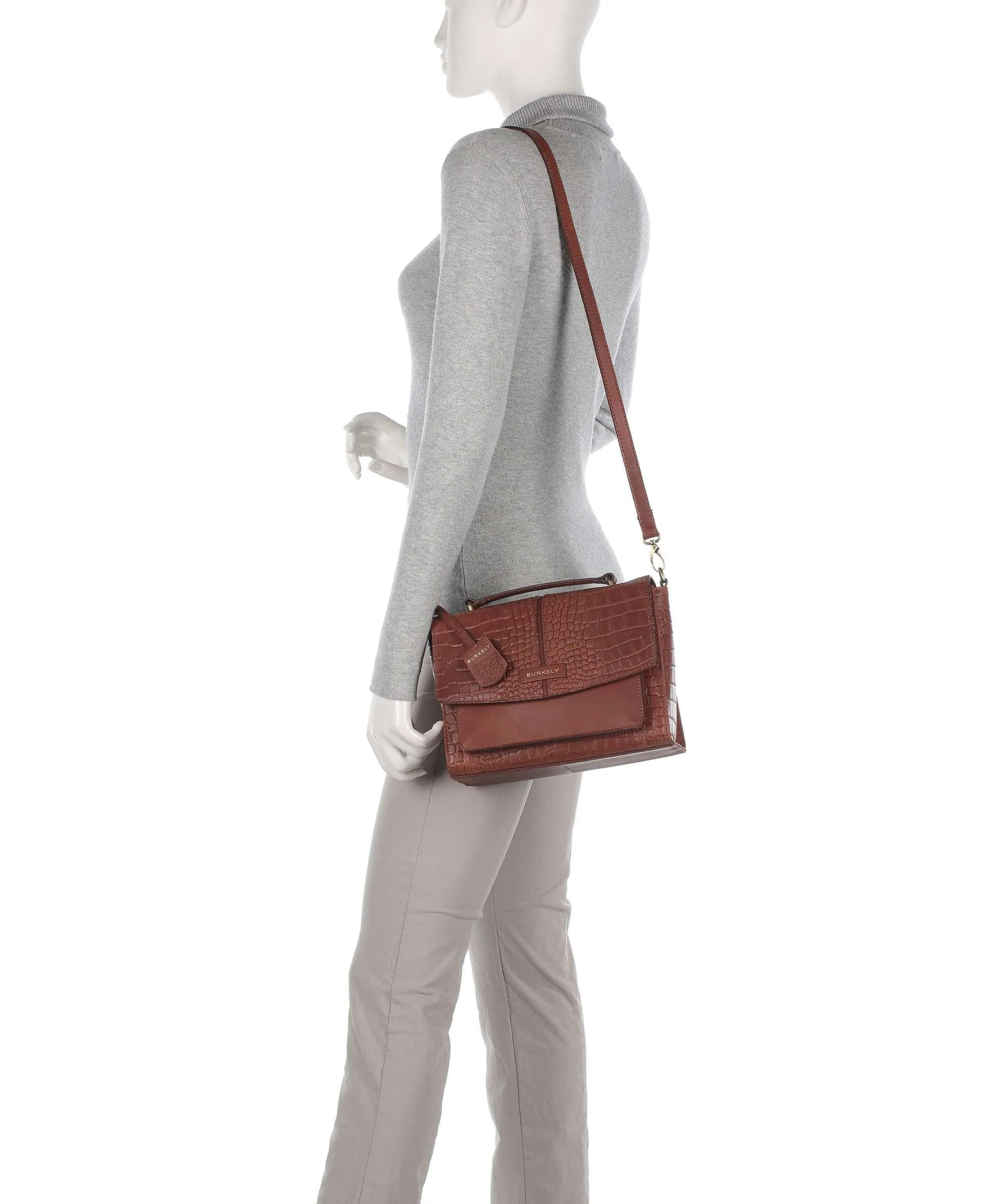  Burkely Cool Colbie Borsa a tracolla pelle in rilievo marrone  
