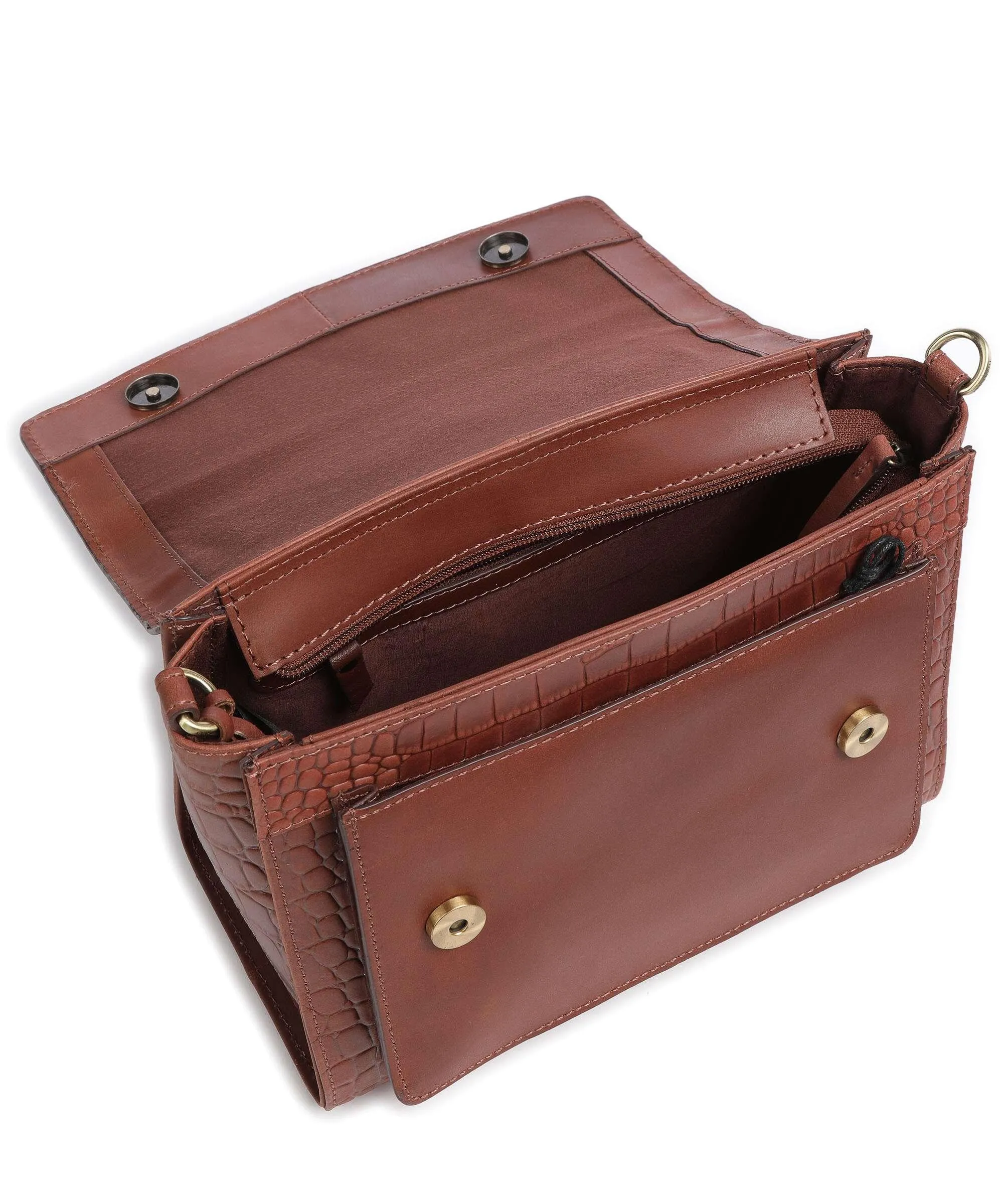  Burkely Cool Colbie Borsa a tracolla pelle in rilievo marrone  