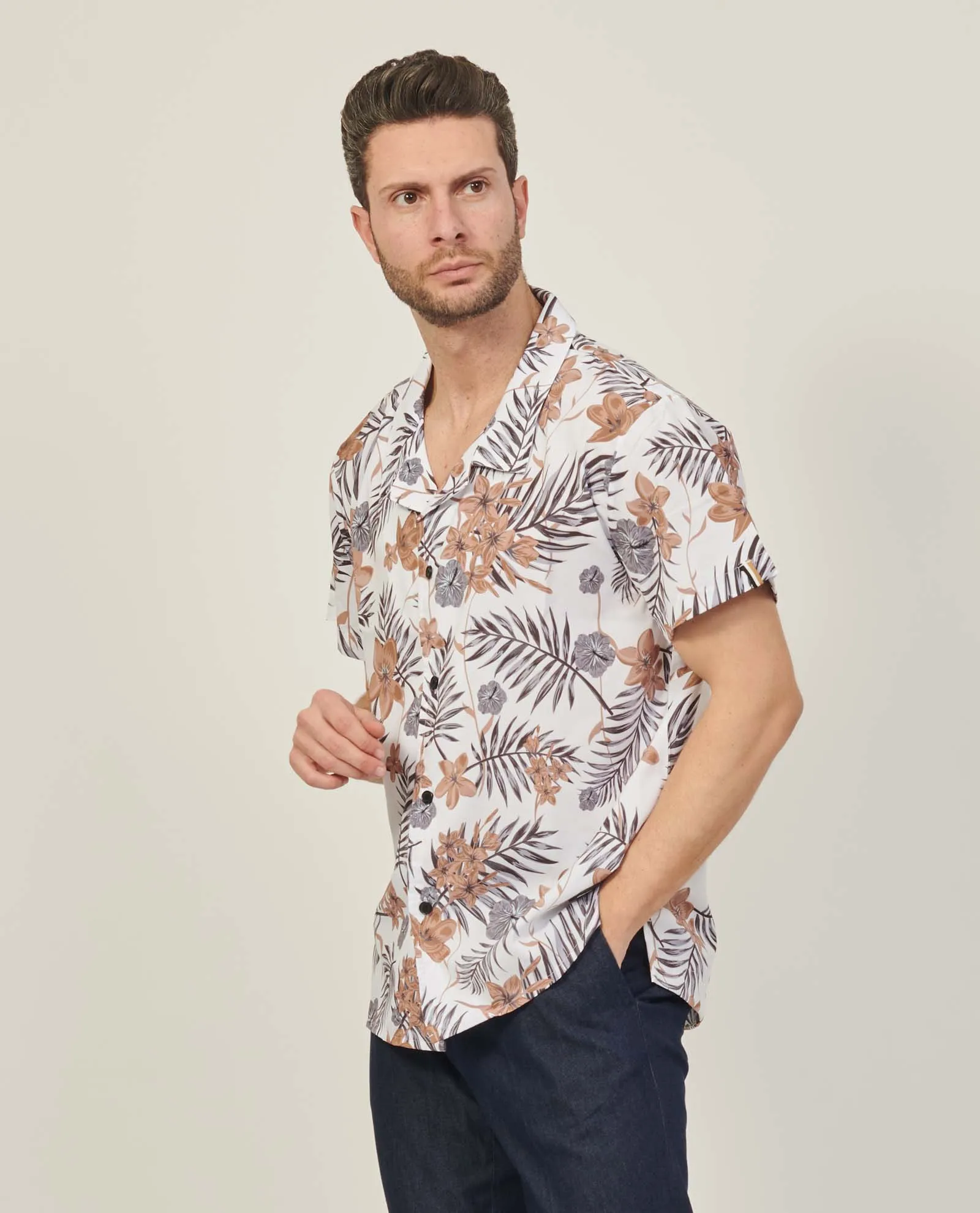 Camicia da spiaggia uomo di Boss regular fit