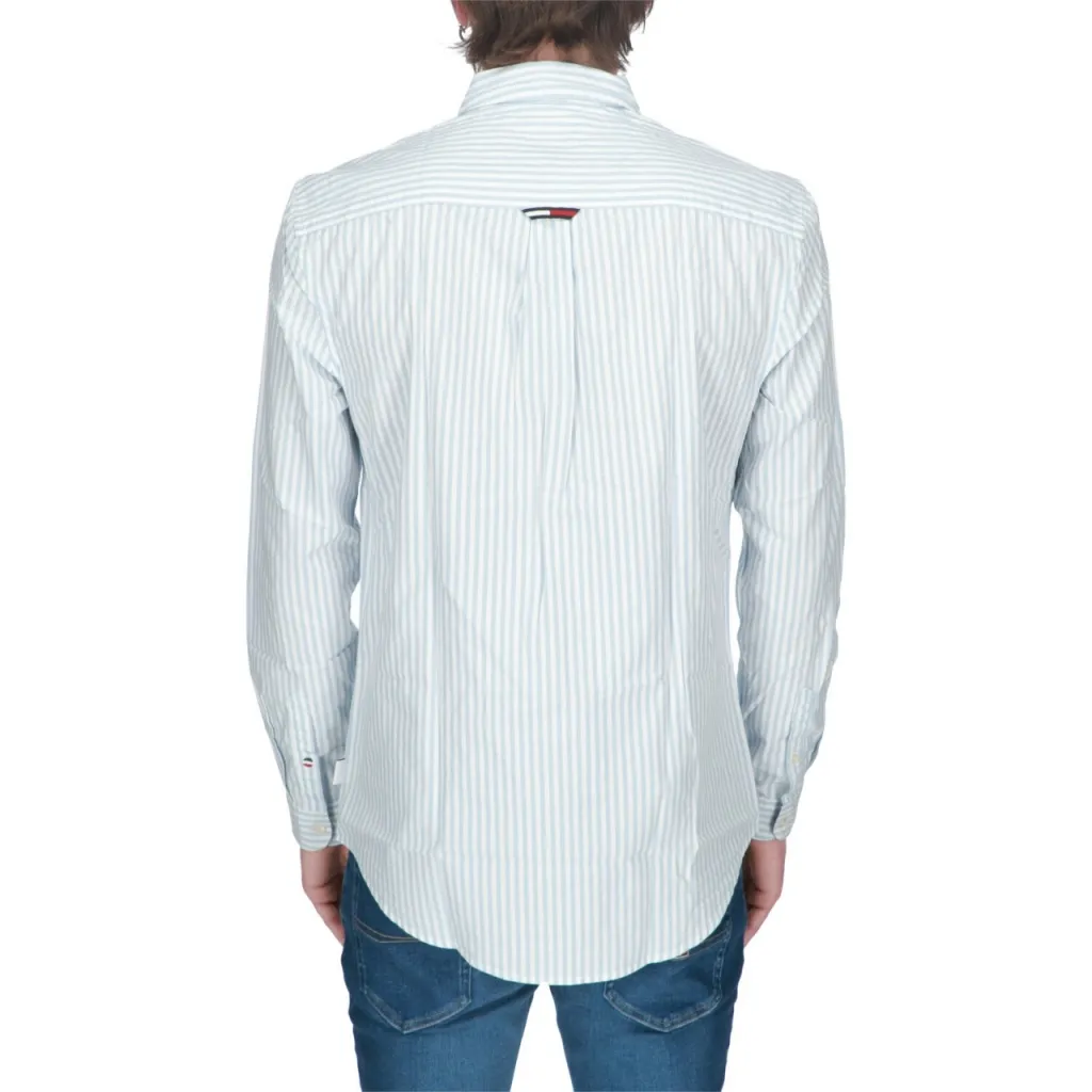 Camicia Tommy Hilfiger Uomo Essential Stripe YBR WHITE INDIGO