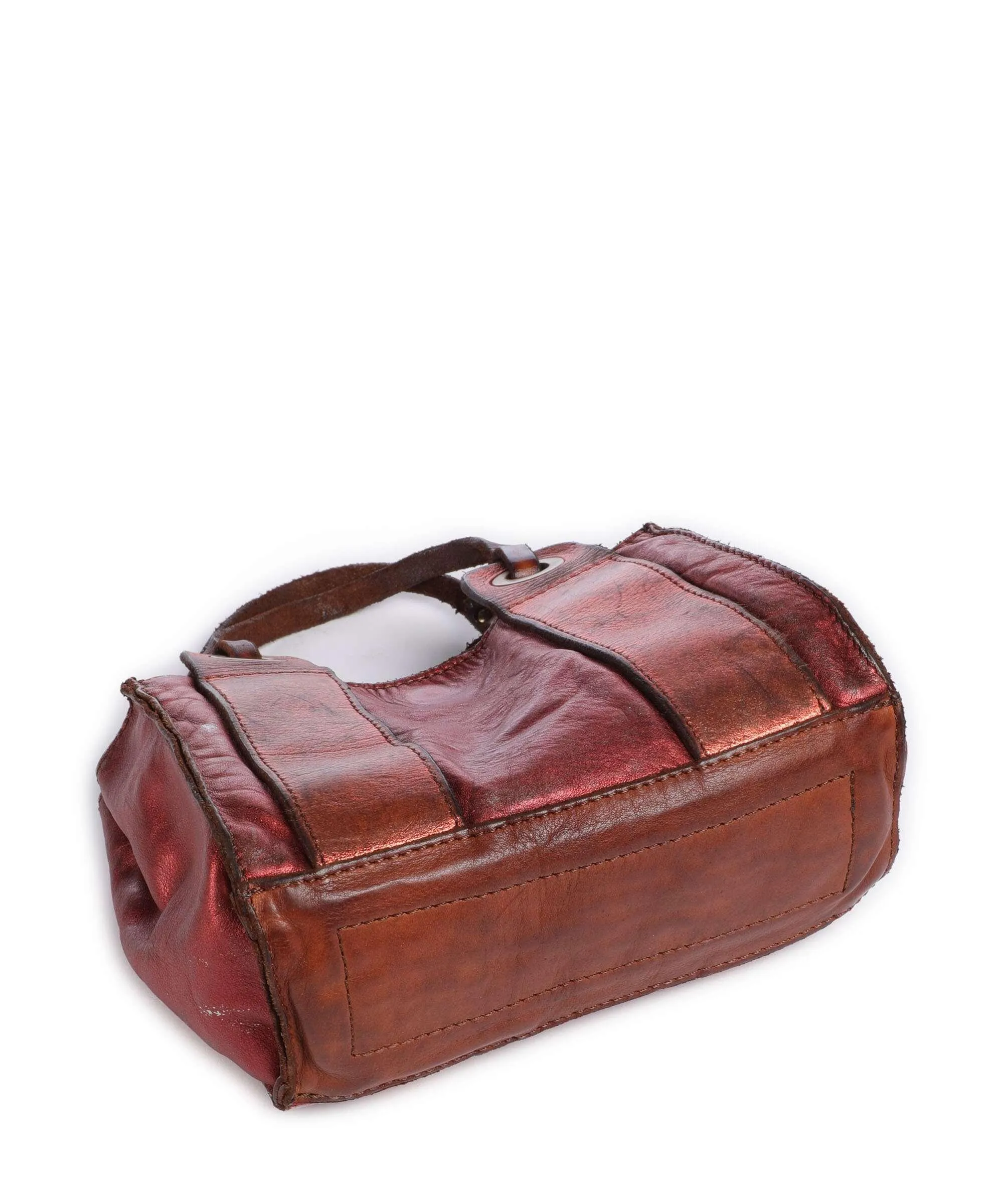  Campomaggi Borsa a tracolla pelle bovina rosso  
