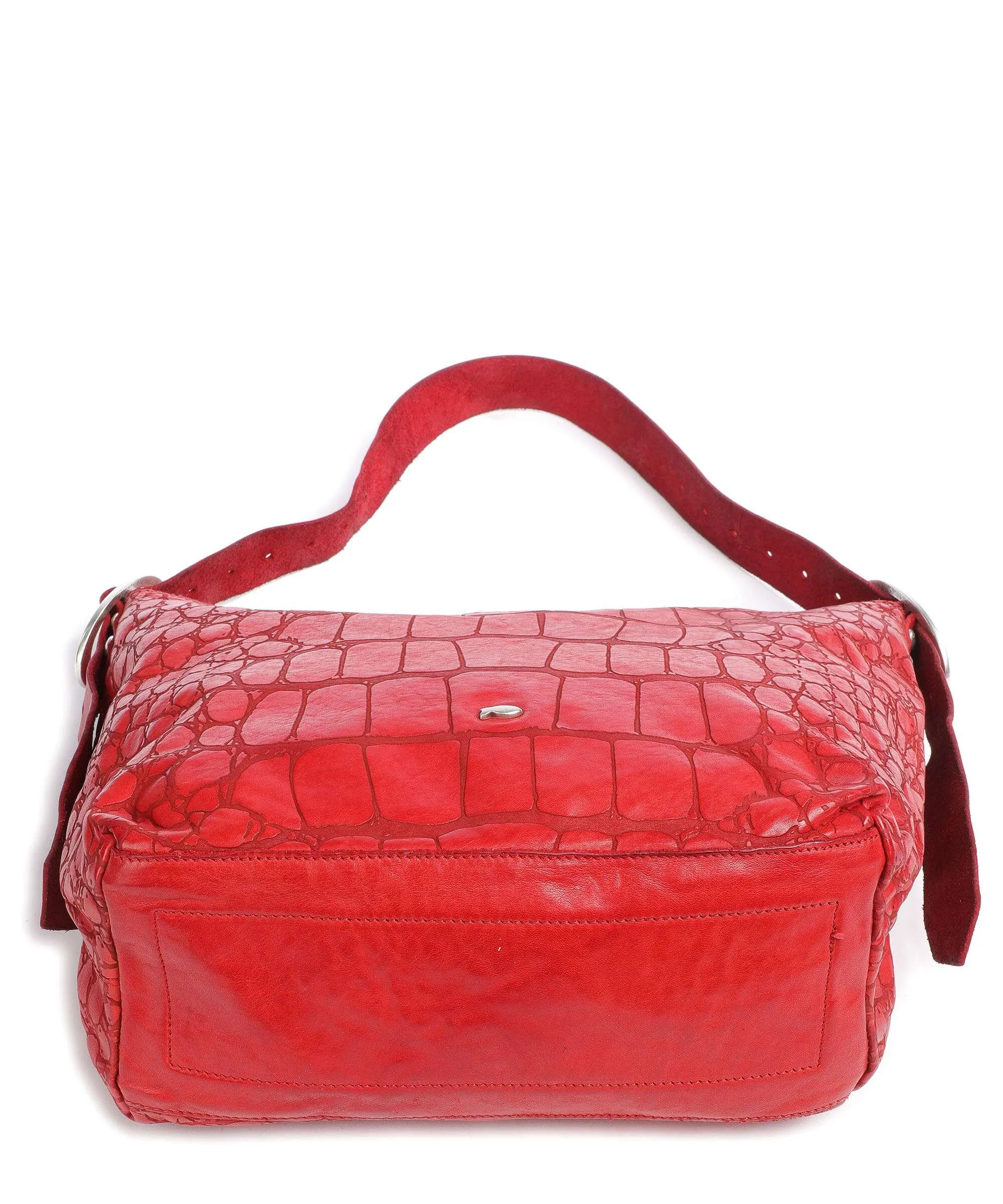  Campomaggi Borsa hobo pelle di vacchetta goffrata rosso  