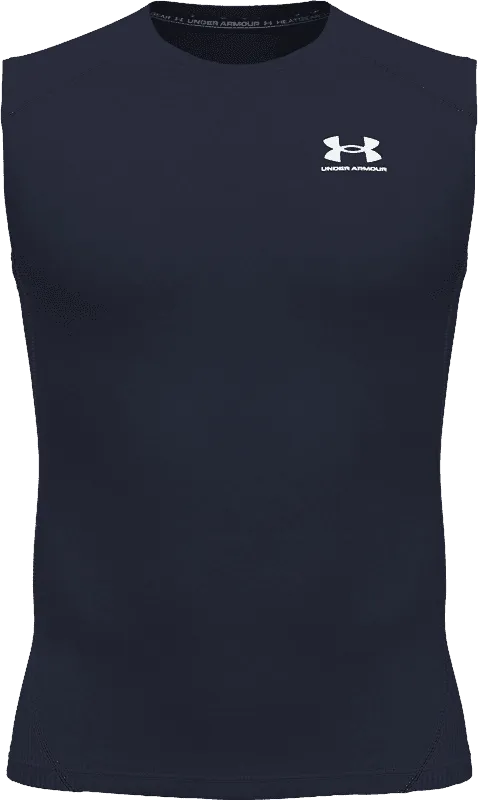 CANOTTA DA UOMO UNDER ARMOUR HG COMP SL MIDNIGHT NAVY 1361522 0410