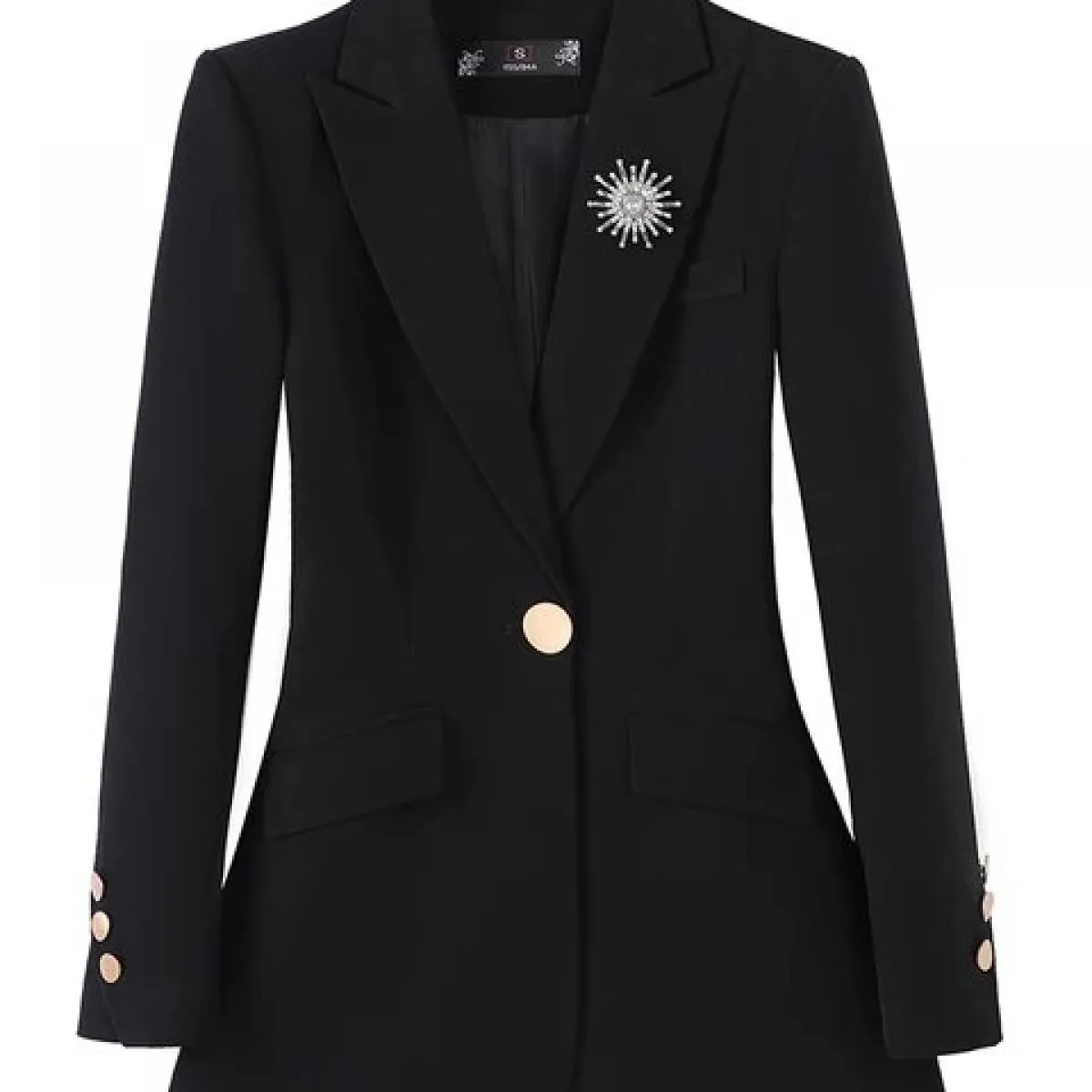 Cappotto blazer formale da donna a maniche lunghe Rosa Blu Nero Solido Giacca da lavoro slim da donna con bottone singolo da don