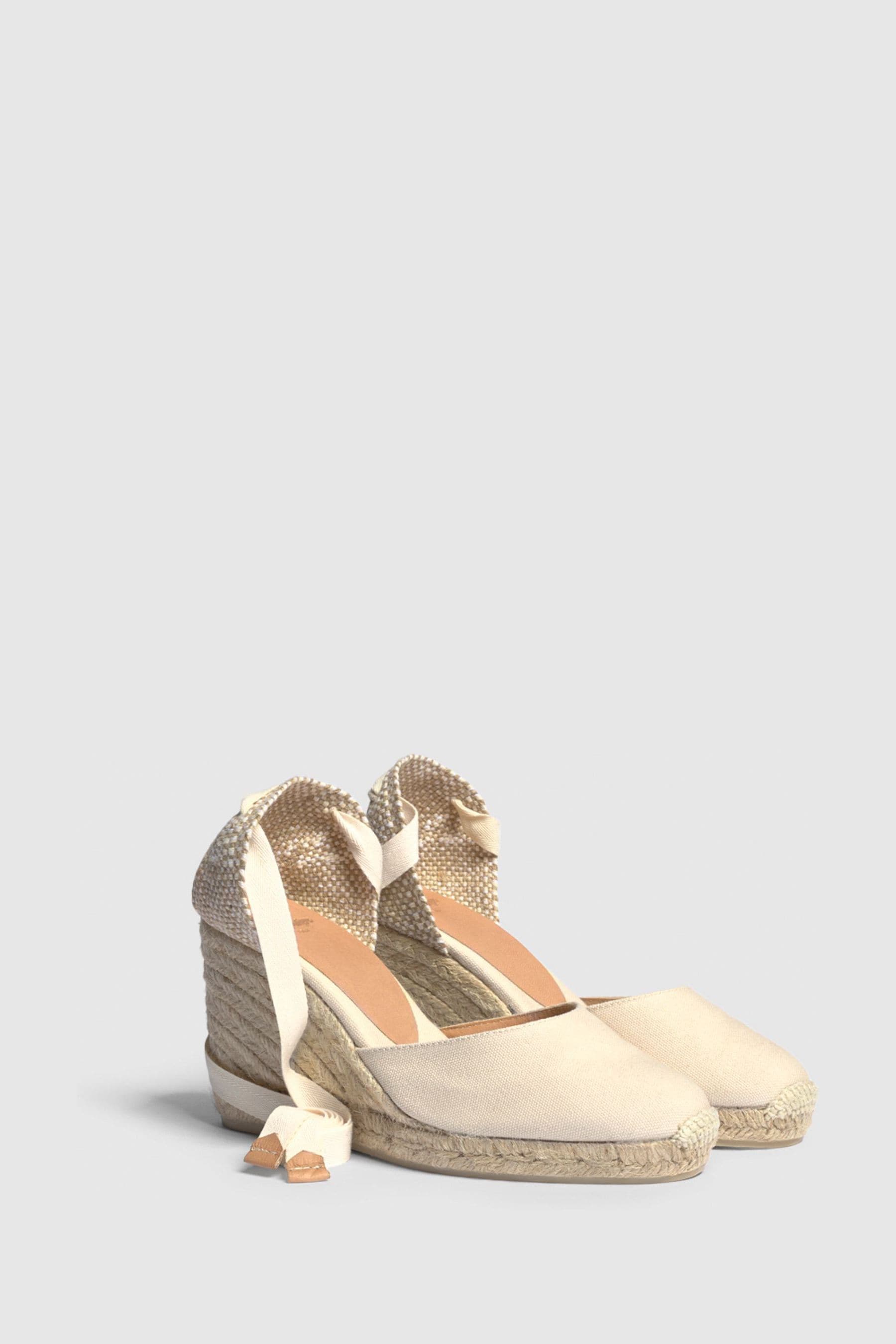 Castaner - Carina - Bianco con zeppa - Espadrillas