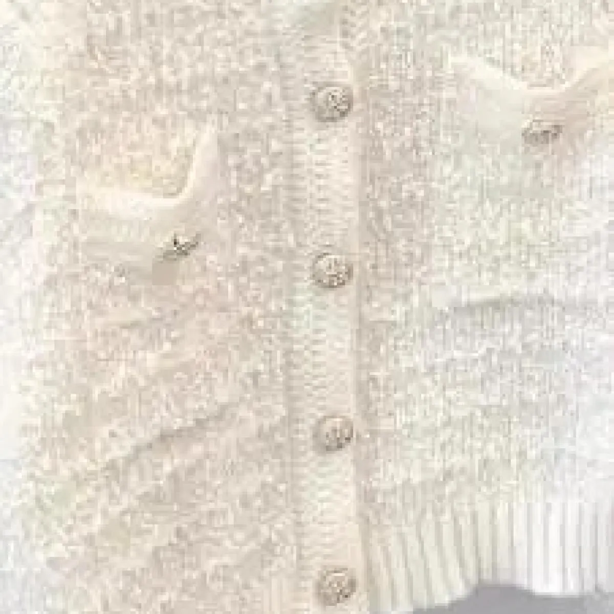 Chic temperamento autunnale colletto tondo bottoni chic cappotto corto casual allentato lavorato a maglia da donna