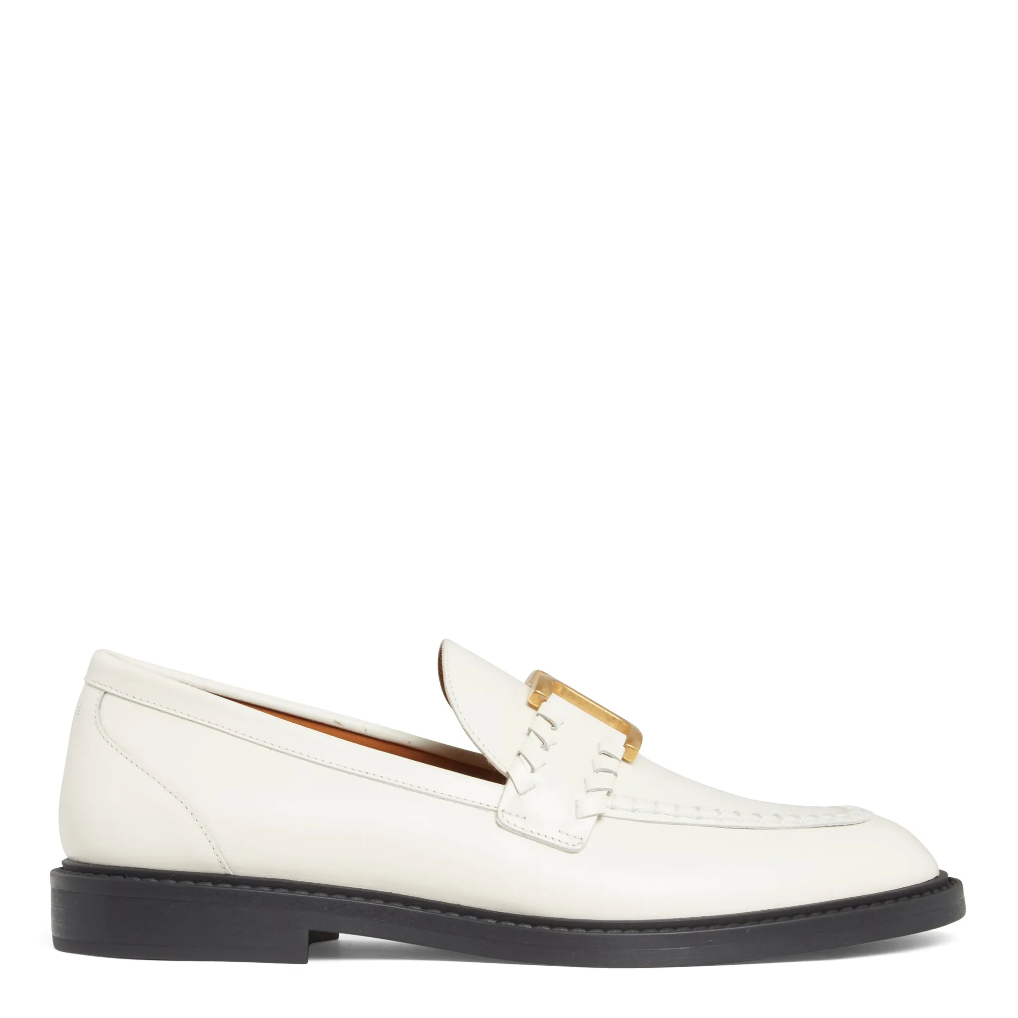 CHLOE  Mocassino ''Marcie'' in pelle bianca