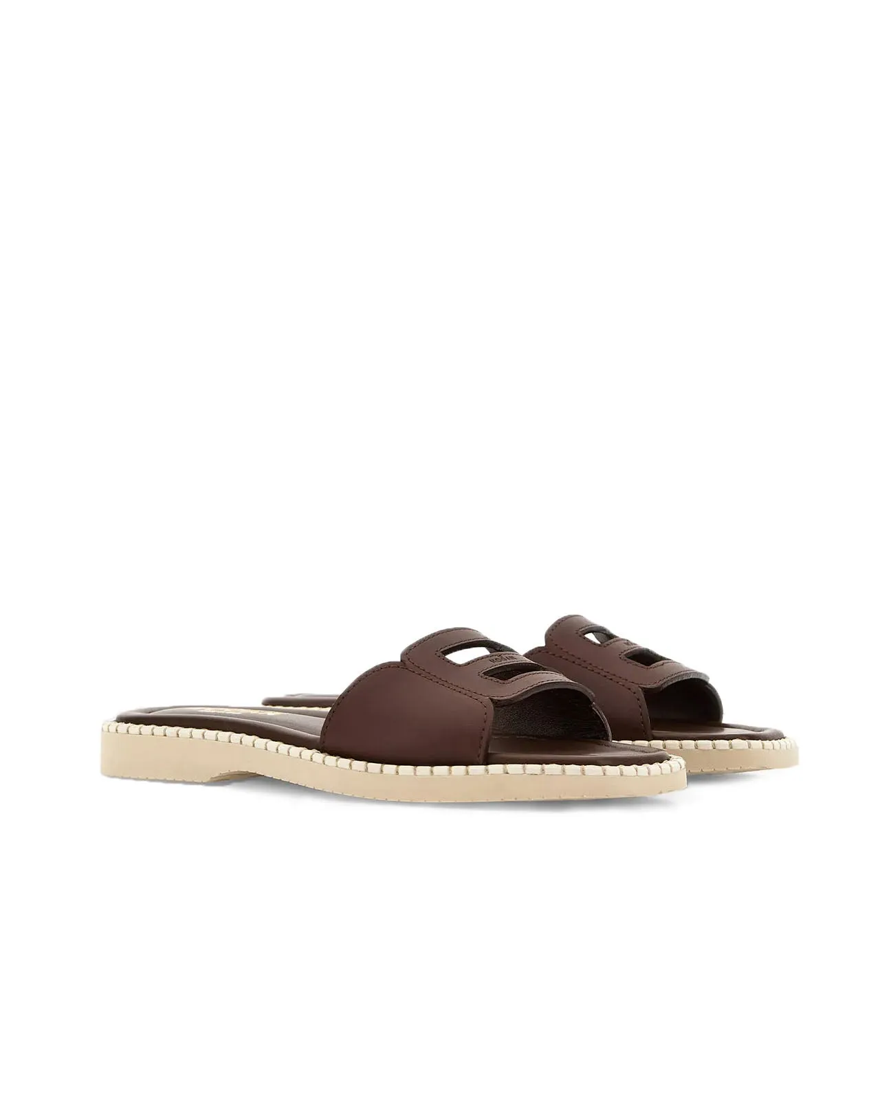 Ciabatta H638 pelle marrone