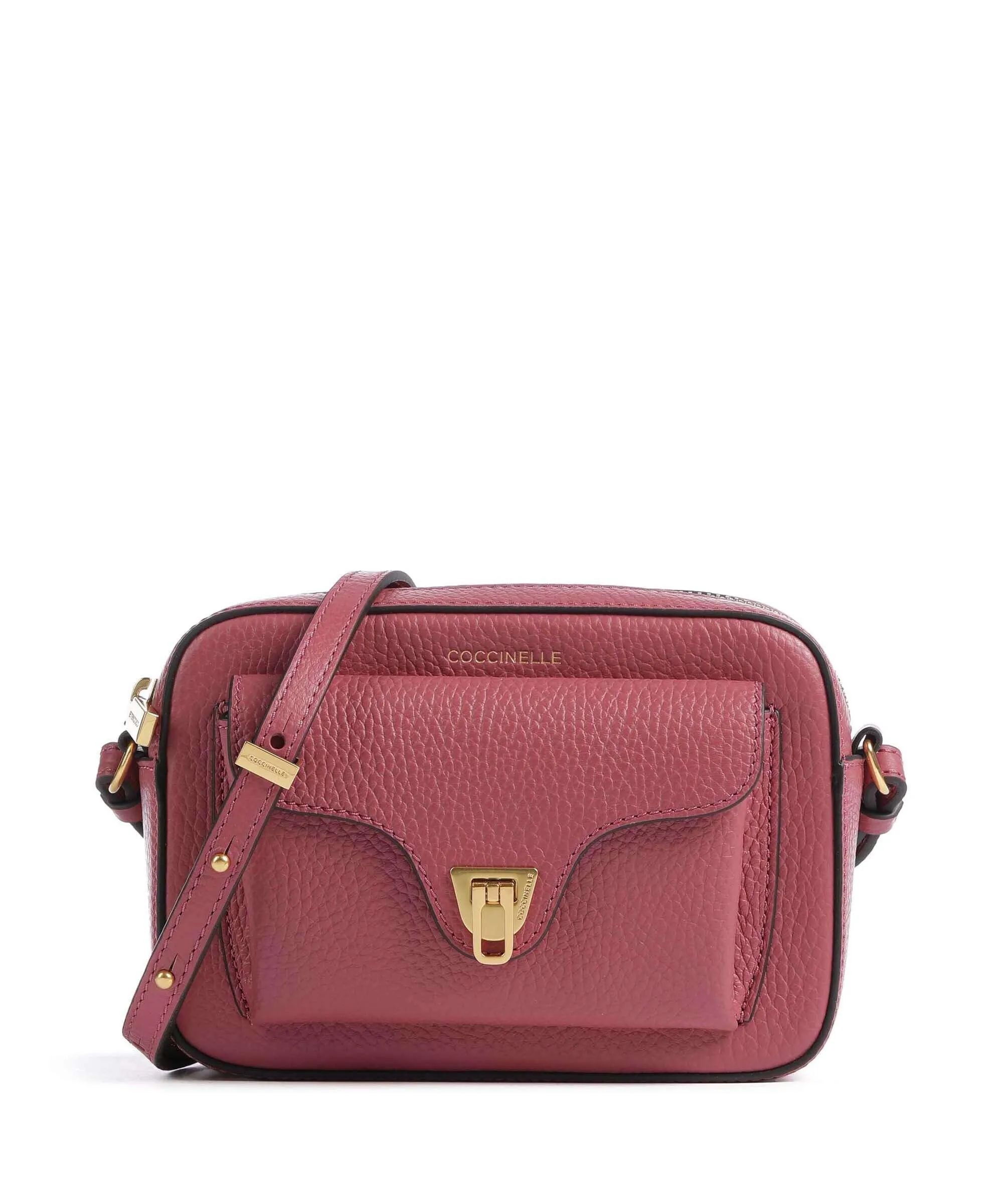  Coccinelle Beat Soft Borsa a tracolla pelle di vacchetta grana rosa antico  
