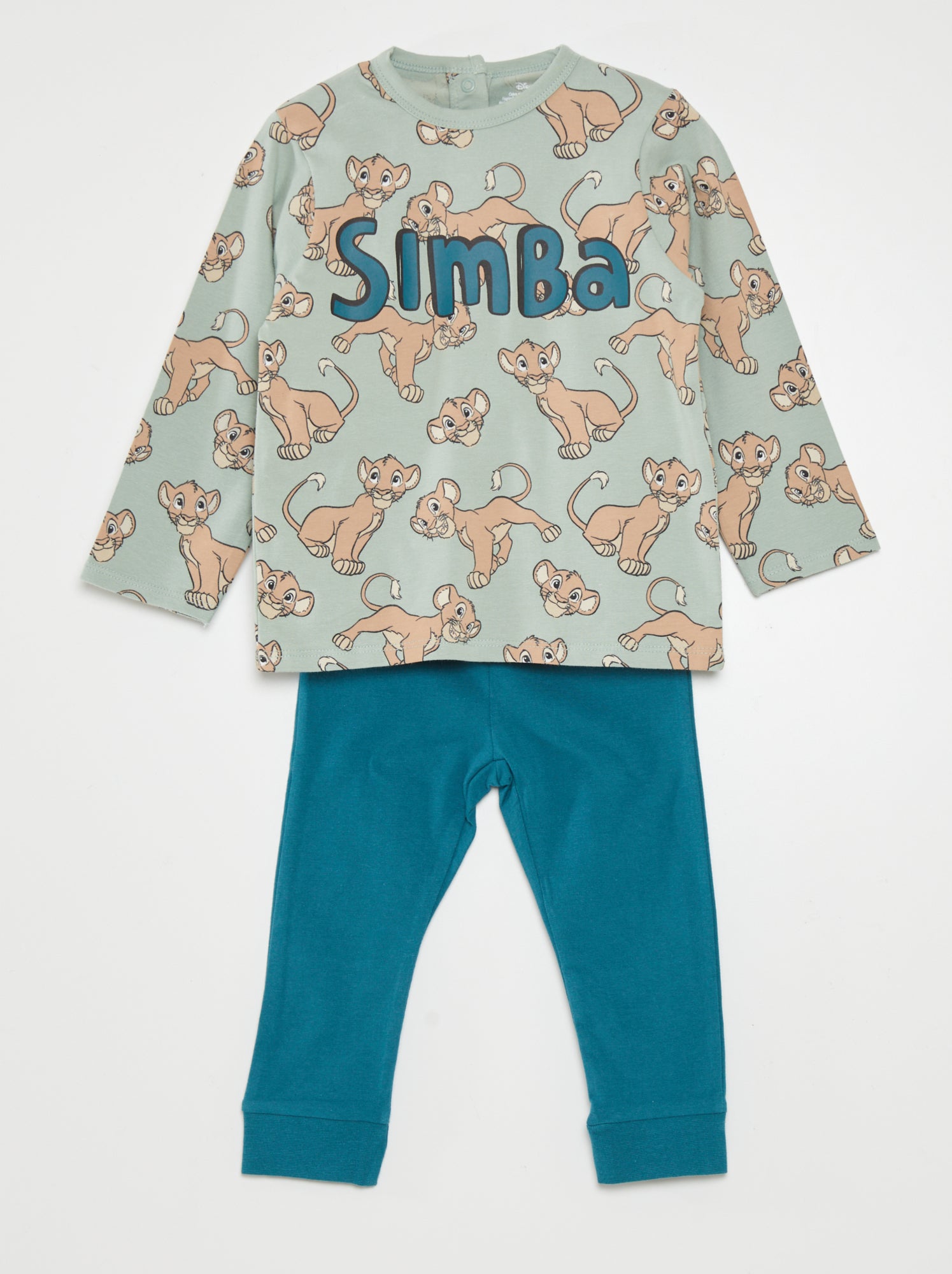 Completo pigiama t-shirt + pantaloni 'Disney' - 2 pezzi - VERDE