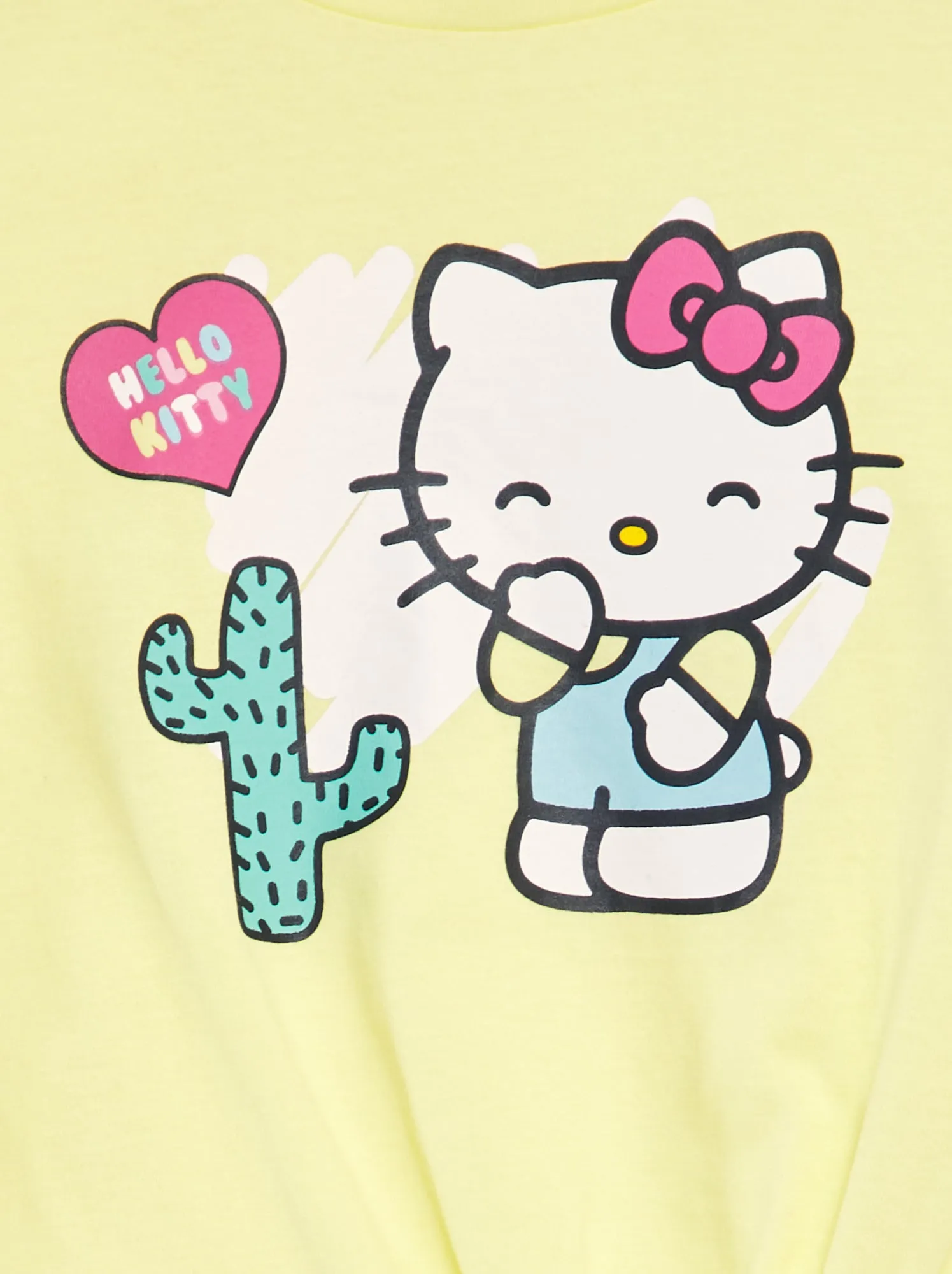 Completo t-shirt + leggings 'Hello Kitty' - GIALLO