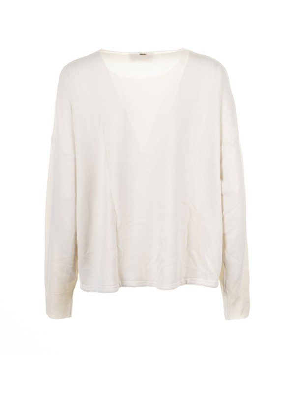 Cream crew neck sweater