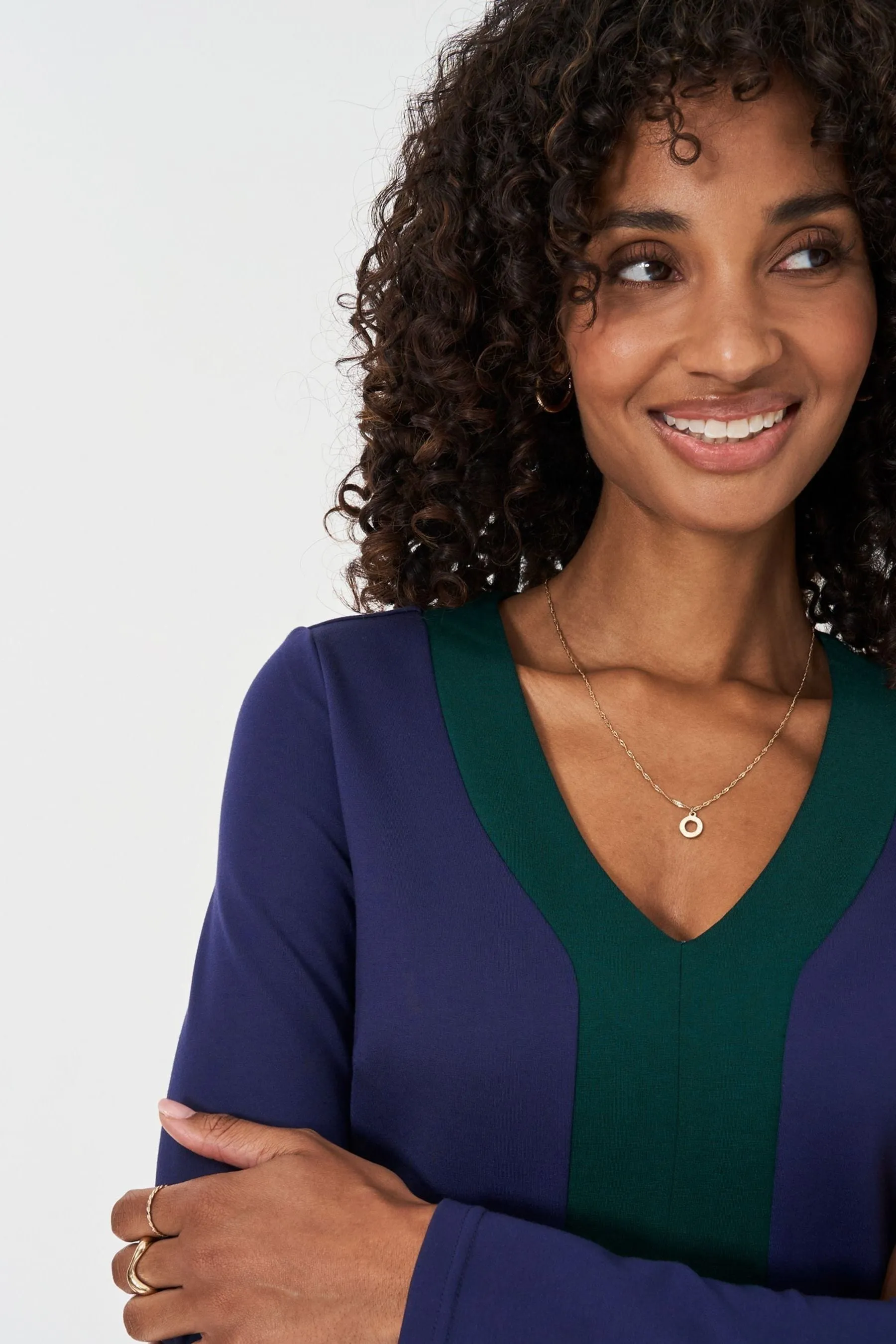 Crew Clothing Company Verde - Evalyn Ponte Vestito    