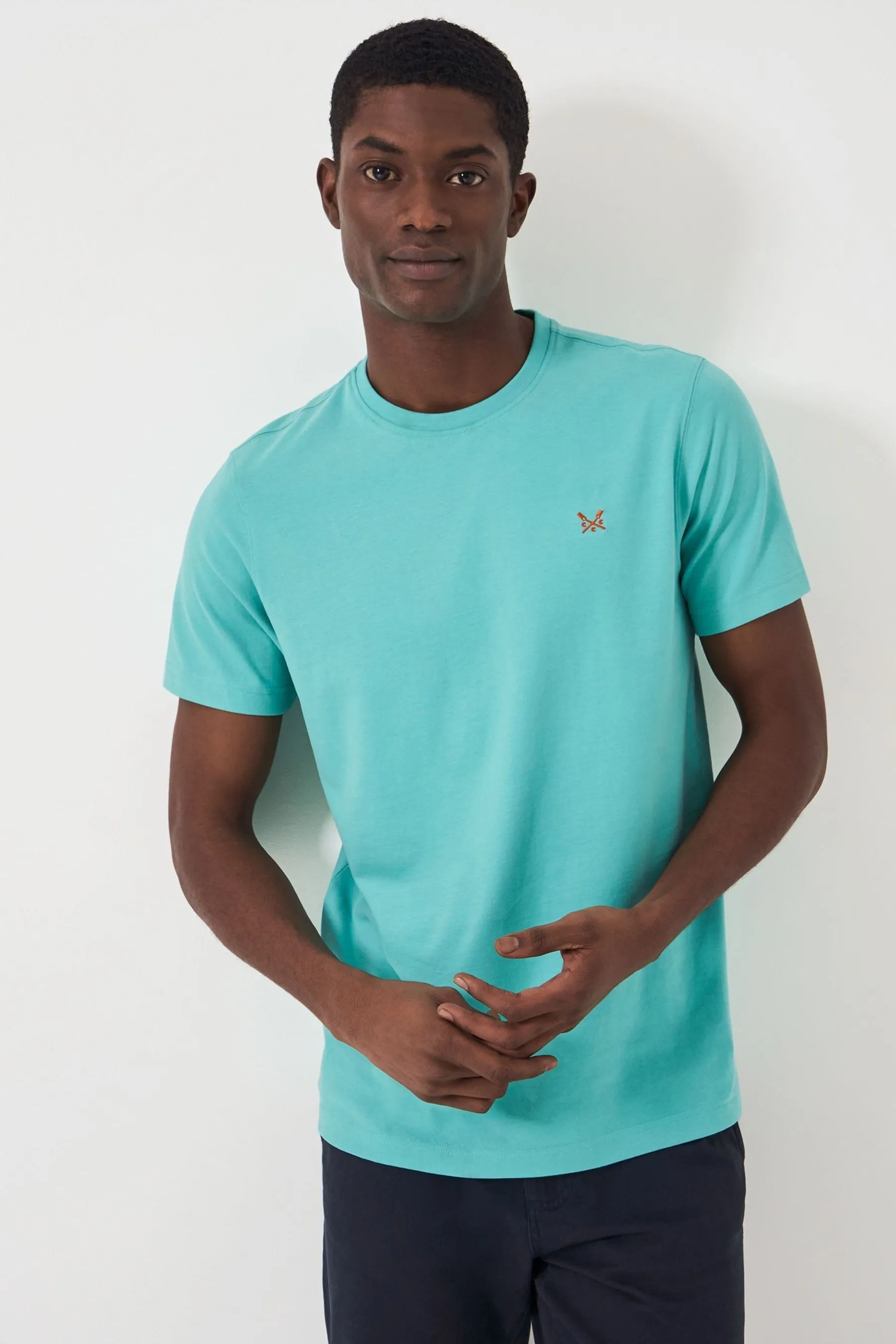 Crew Clothing Maglietta classica tinta unita 100% cotone    