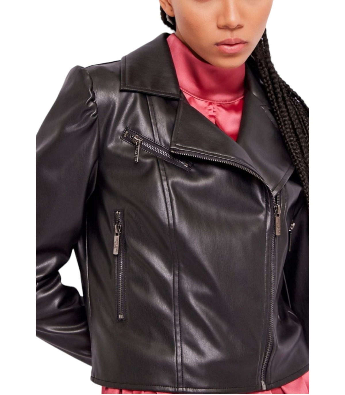 Denny Rose Donna Giacca In Pelle Chiodo