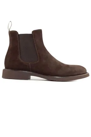 DOUCAL'S Calzature,Stivaletti Polacchino beatles in camoscio marrone 