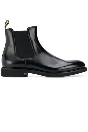 DOUCAL'S Calzature,Stivaletti Polacchino beatles in pelle total black 
