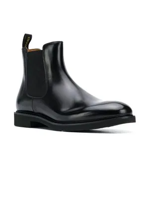 DOUCAL'S Calzature,Stivaletti Polacchino beatles in pelle total black 