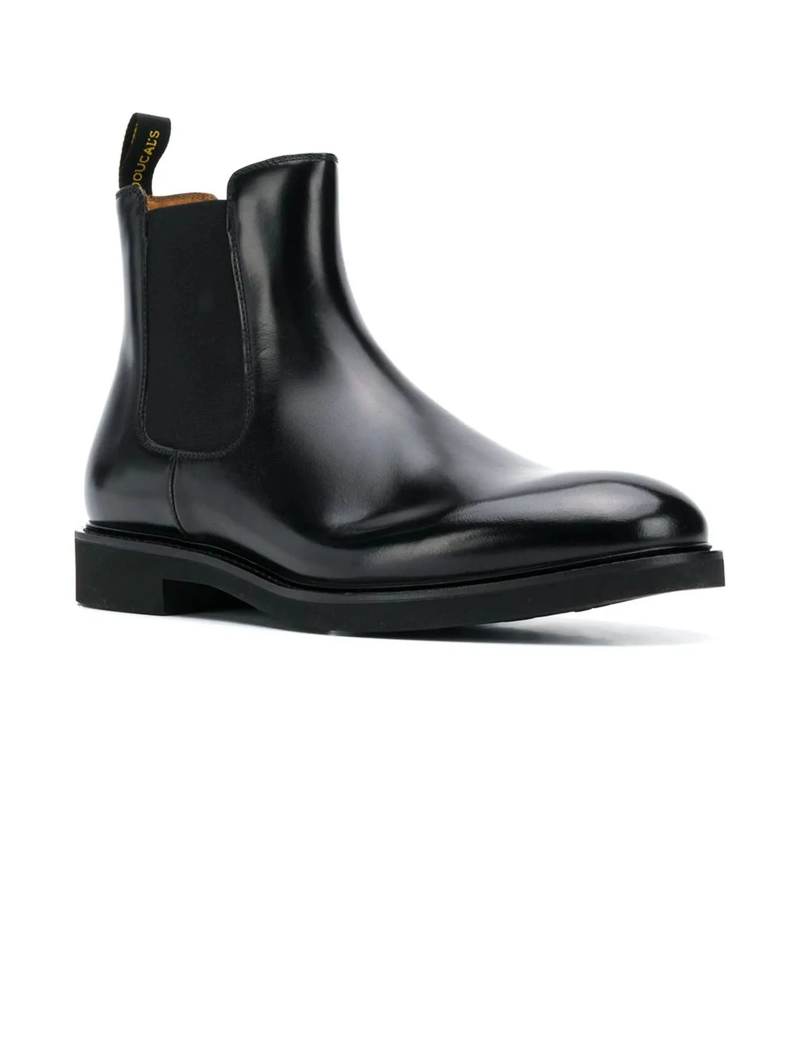 DOUCAL'S Calzature,Stivaletti Polacchino beatles in pelle total black 