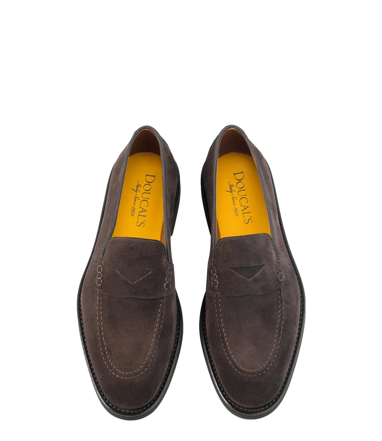 DOUCAL'S MOCASSINO IN SUEDE MARRONE